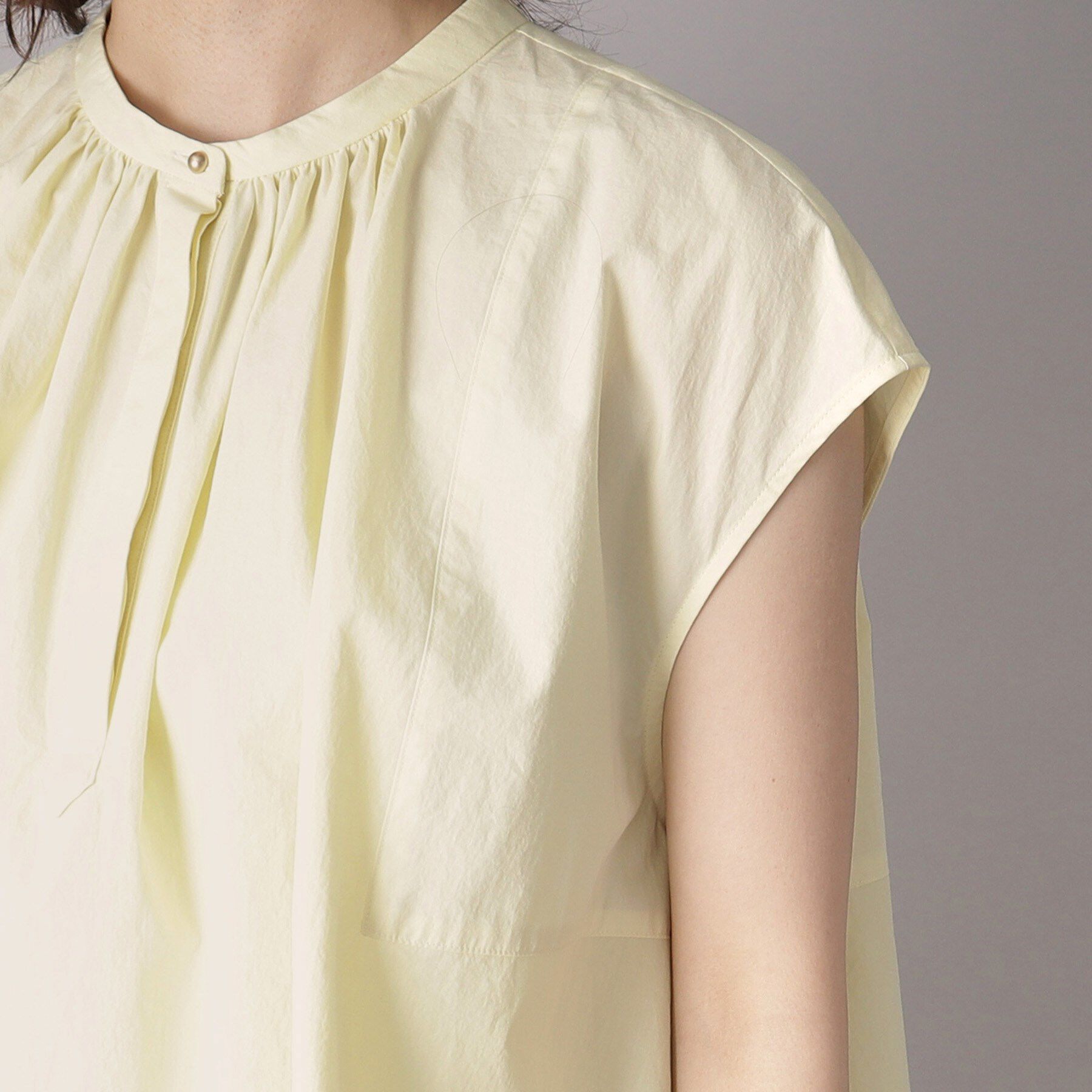 DRESSTERIOR「【コットン100％/洗える】フレンチスリーブイレギュラーヘムブラウス」|シャツ・ブラウス|