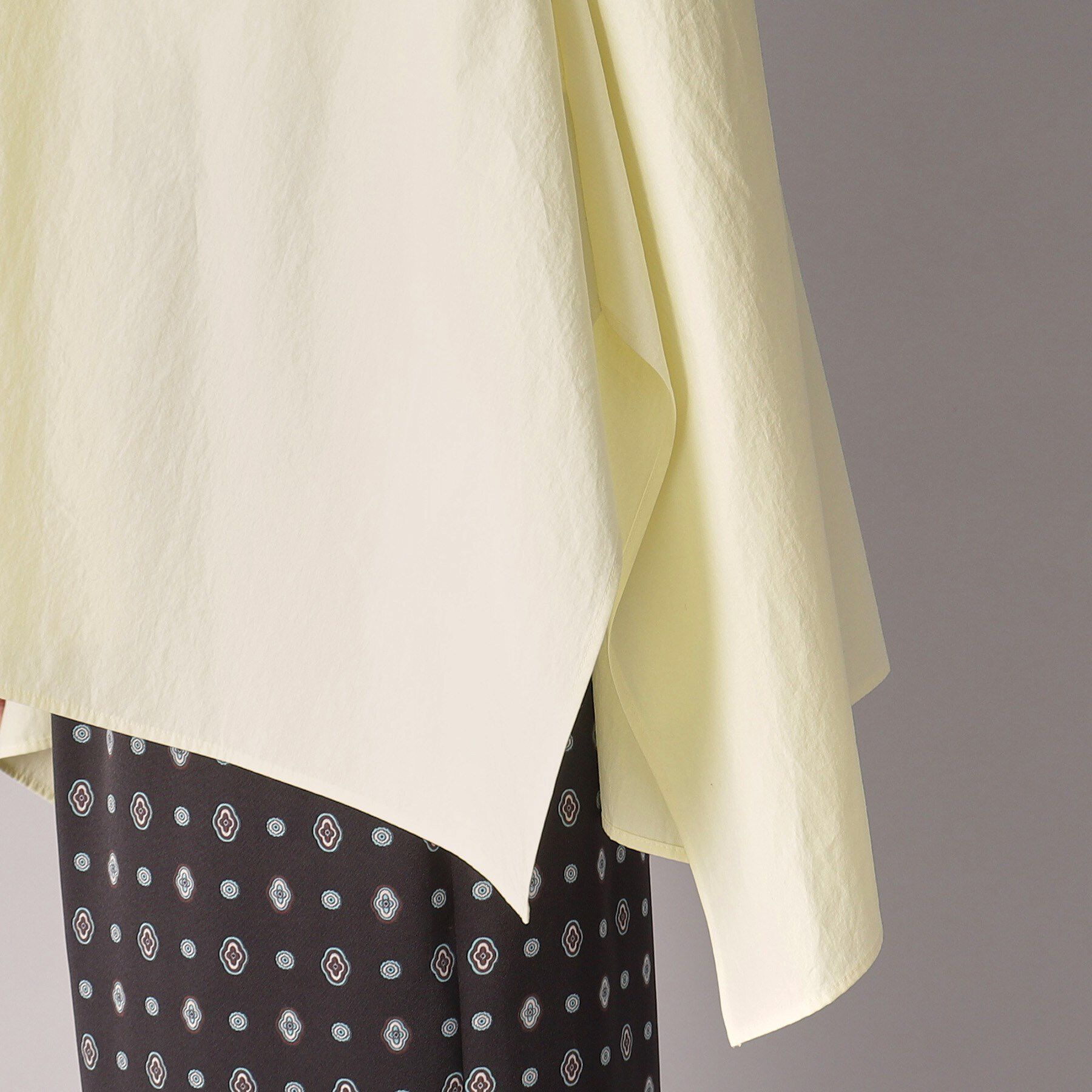 DRESSTERIOR「【コットン100％/洗える】フレンチスリーブイレギュラーヘムブラウス」|シャツ・ブラウス|