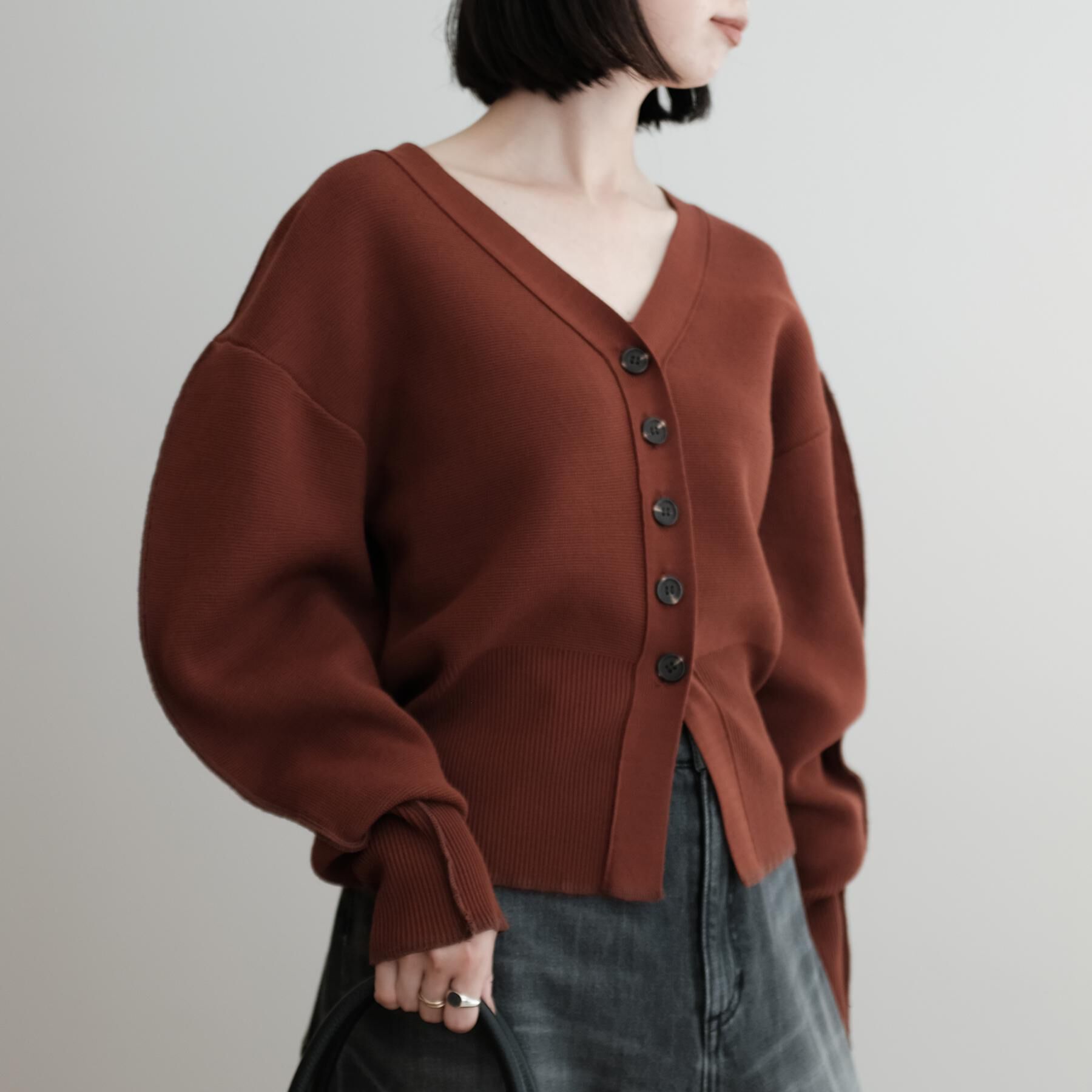 DRESSTERIOR「provoke（プロヴォーク）【別注】コクーンシェイプカーディガン」|カーディガン|