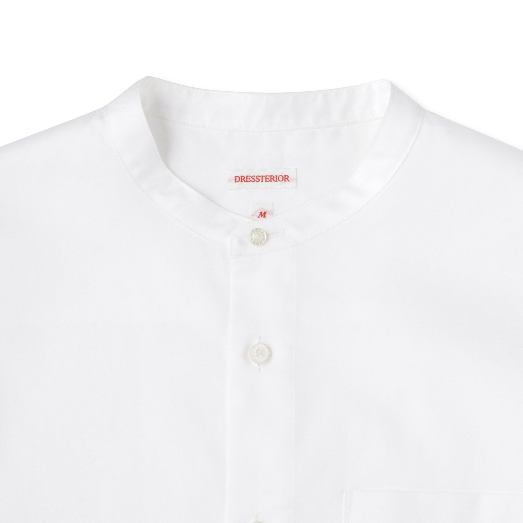 DRESSTERIOR「200双糸 バンドカラーシャツ」|シャツ・ブラウス|