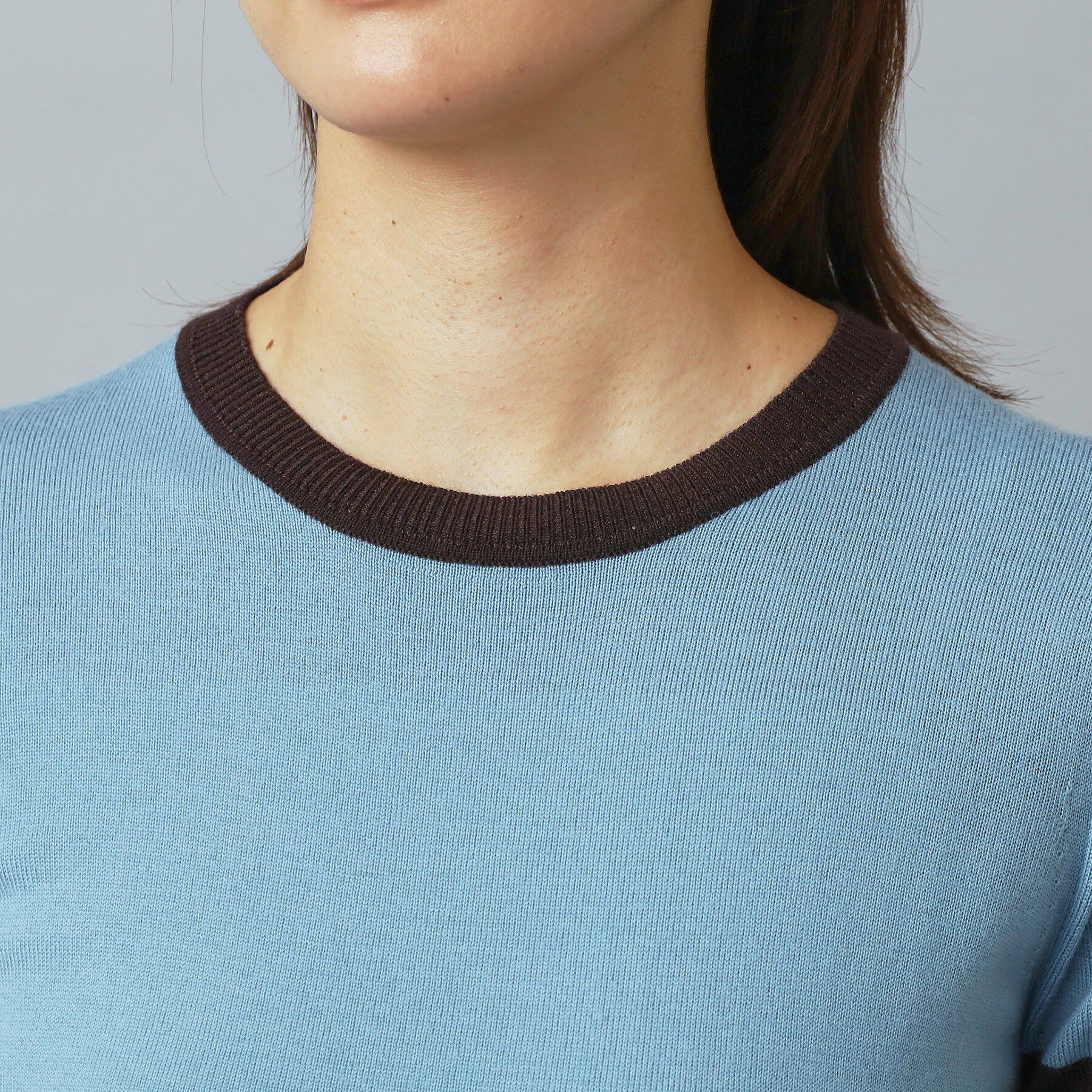 DRESSTERIOR「ファインメリノクルーネックラインプルオーバー」|ニット・セーター|