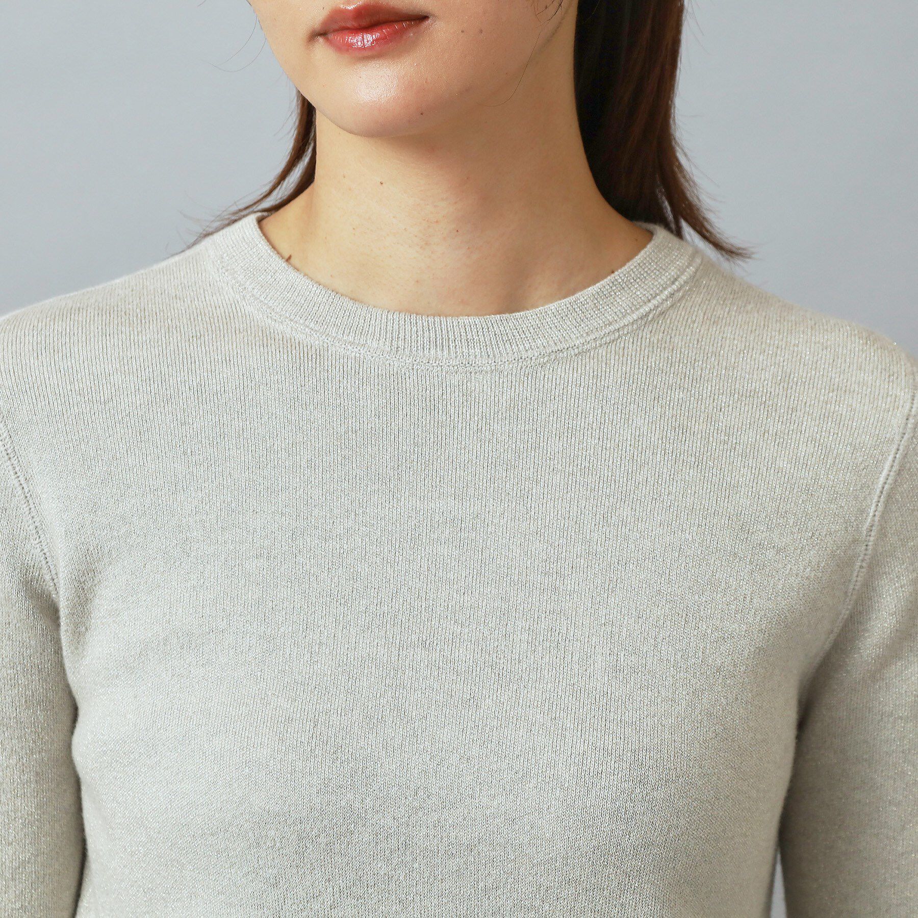 DRESSTERIOR「ラメコットンカシミヤニット」|ニット・セーター|