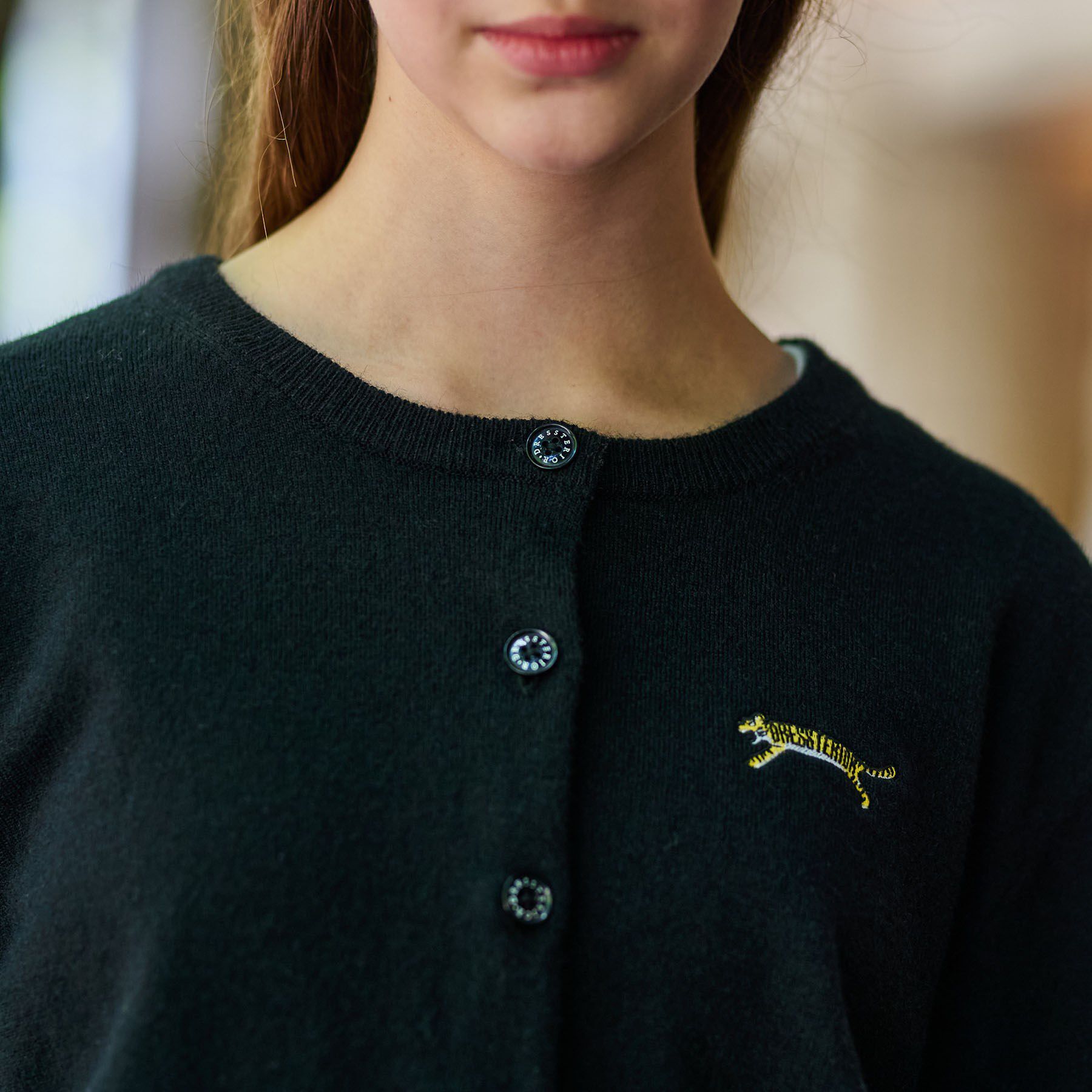 DRESSTERIOR「【CLASSY．12月号掲載】タイガーエンブロイダリークルーネックカーディガン」|カーディガン|