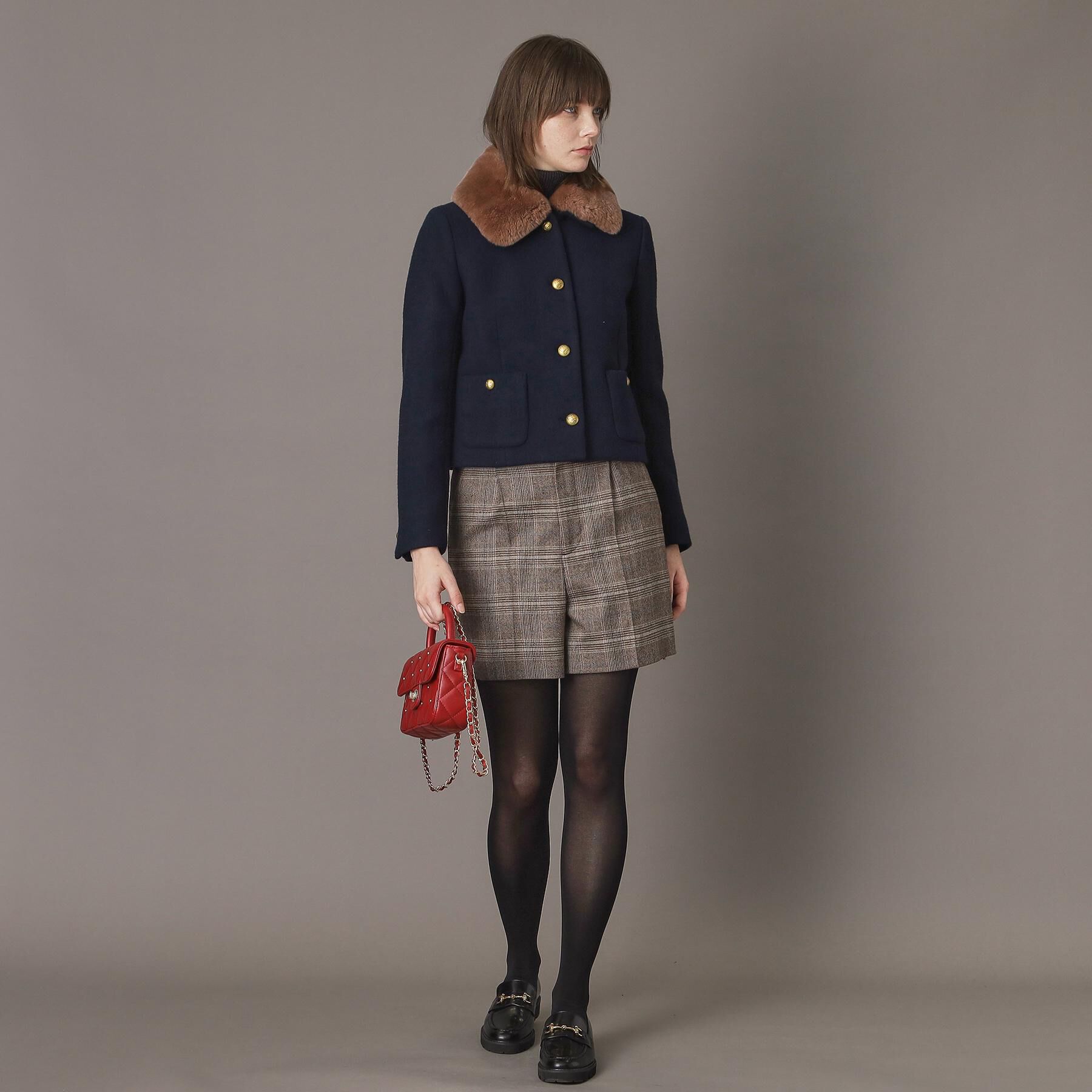 DRESSTERIOR「【otonaMUSE 11月号掲載】2WAYファーカラーメルトンジャケット」|ブルゾン・スタジャン|