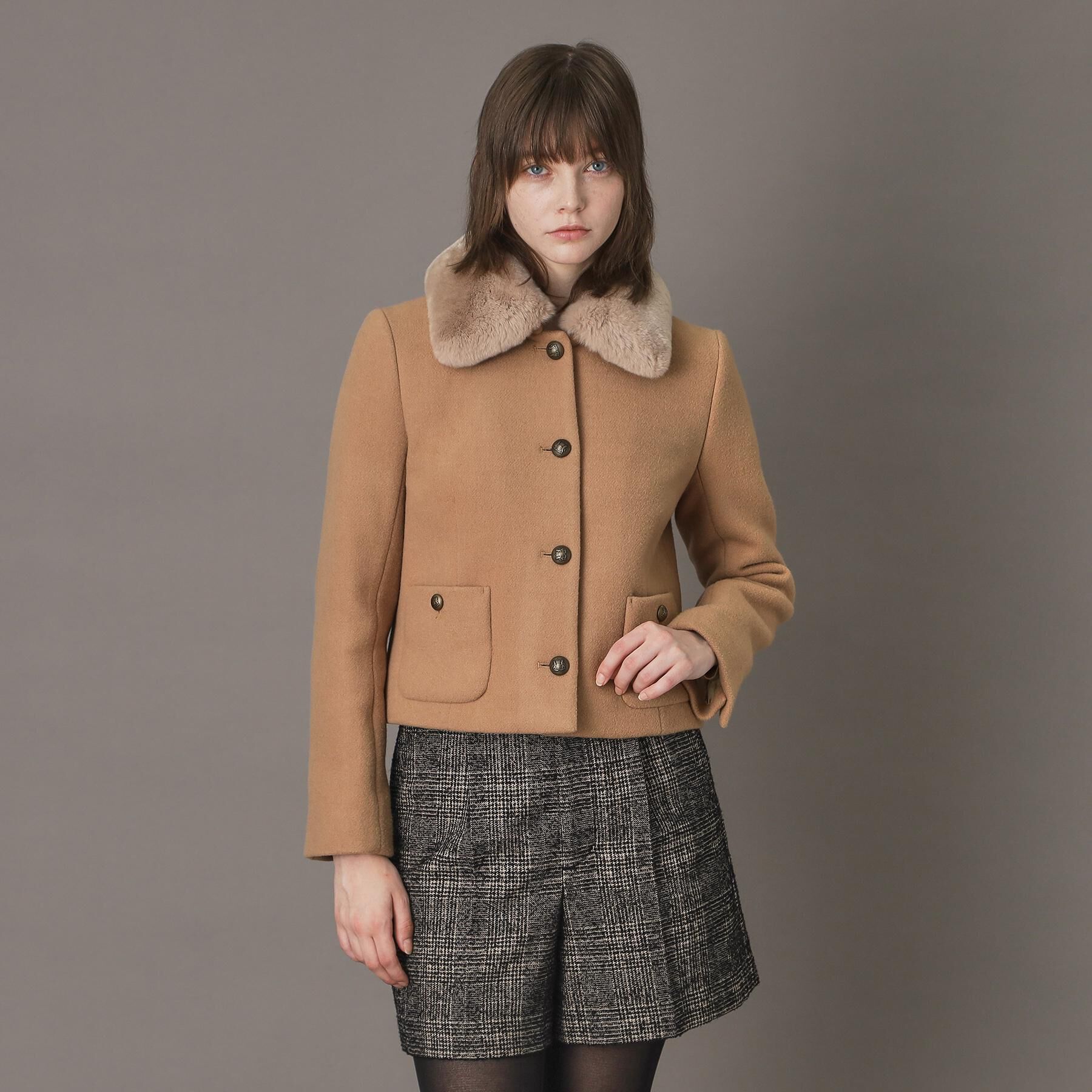 DRESSTERIOR「【otonaMUSE 11月号掲載】2WAYファーカラーメルトンジャケット」|ブルゾン・スタジャン|