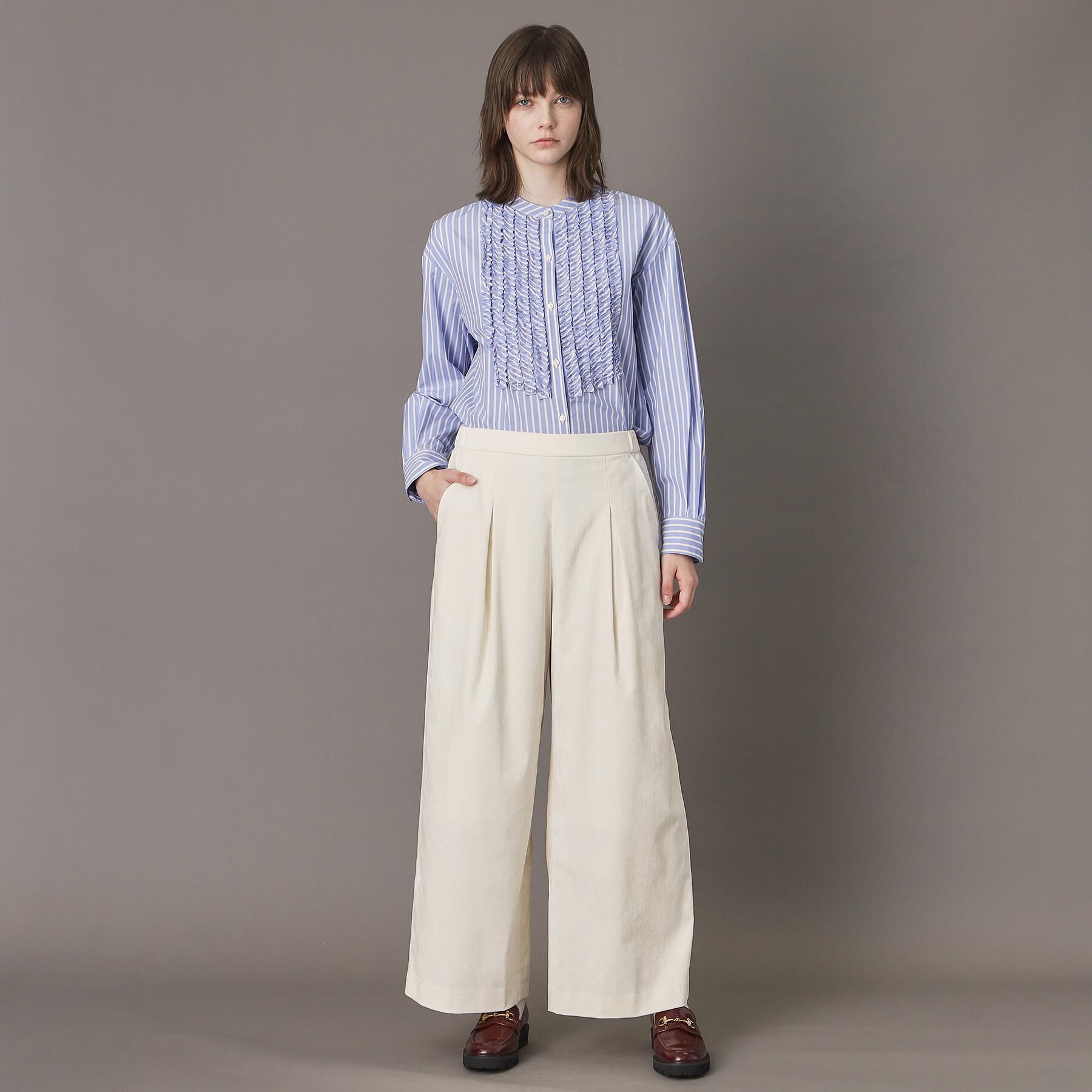 DRESSTERIOR「フロントフリルブラウス」|シャツ・ブラウス|