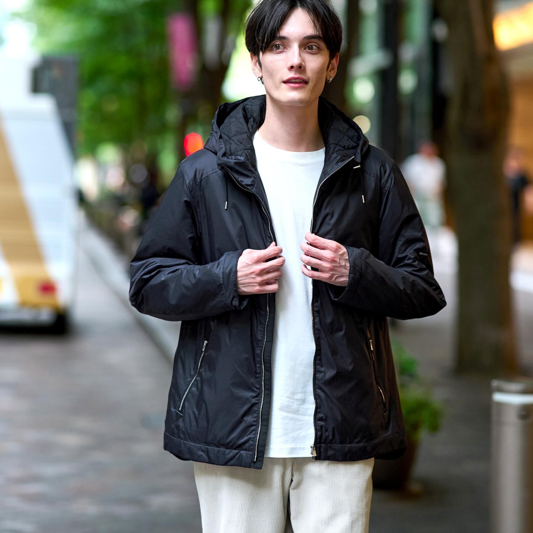 DRESSTERIOR「LIMONTA スーパーライト パデッドパーカー」|ブルゾン・スタジャン|