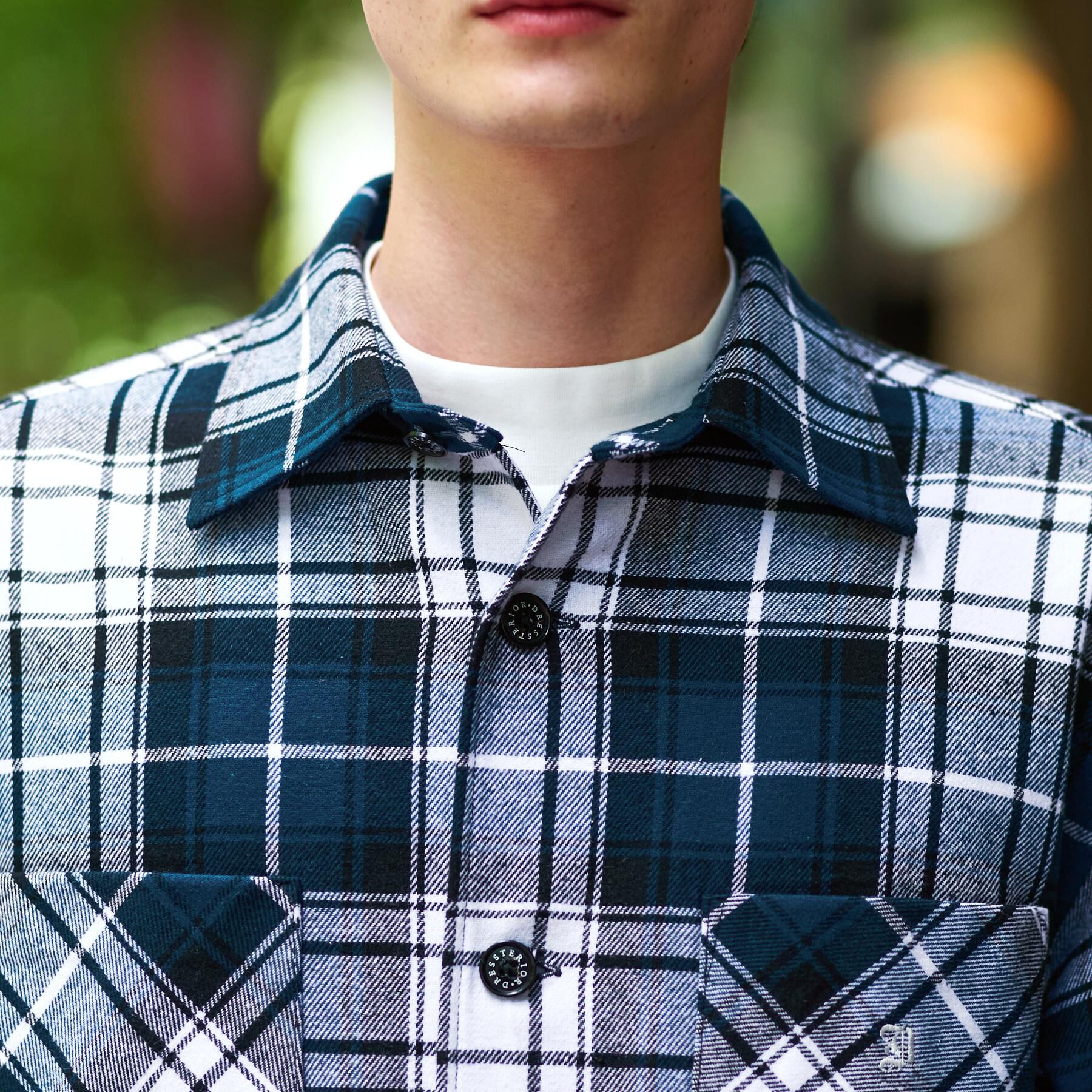 DRESSTERIOR「タータンチェック CPOシャツブルゾン」|シャツ・ブラウス|