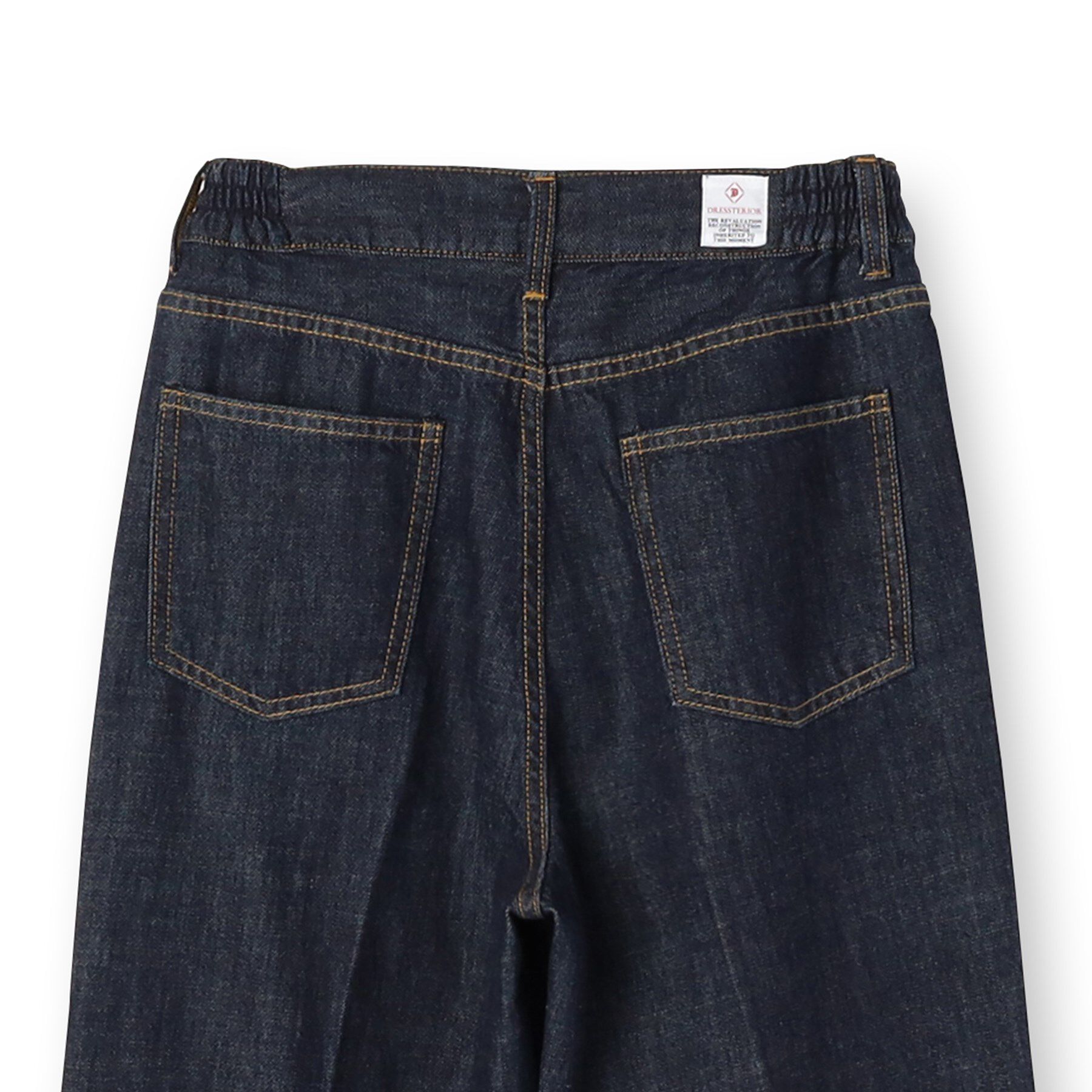 DRESSTERIOR「センタープレスストレートデニム」|デニム|