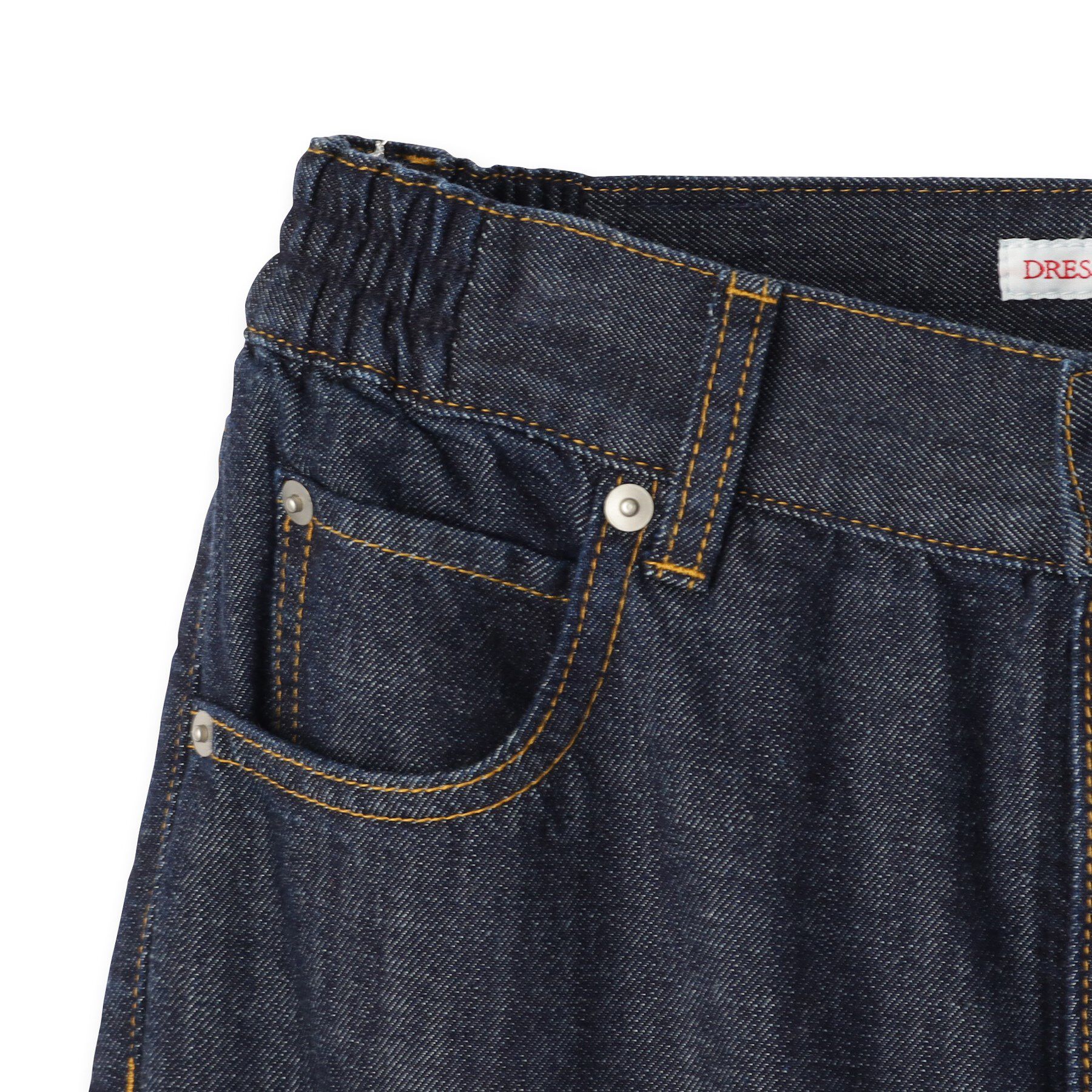 DRESSTERIOR「センタープレスストレートデニム」|デニム|