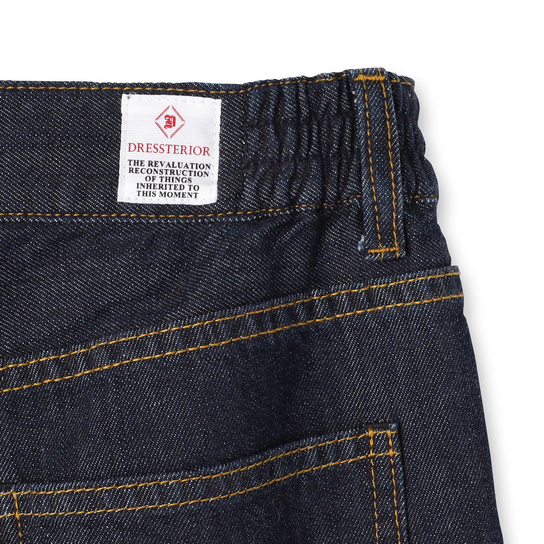 DRESSTERIOR「センタープレスストレートデニム」|デニム|