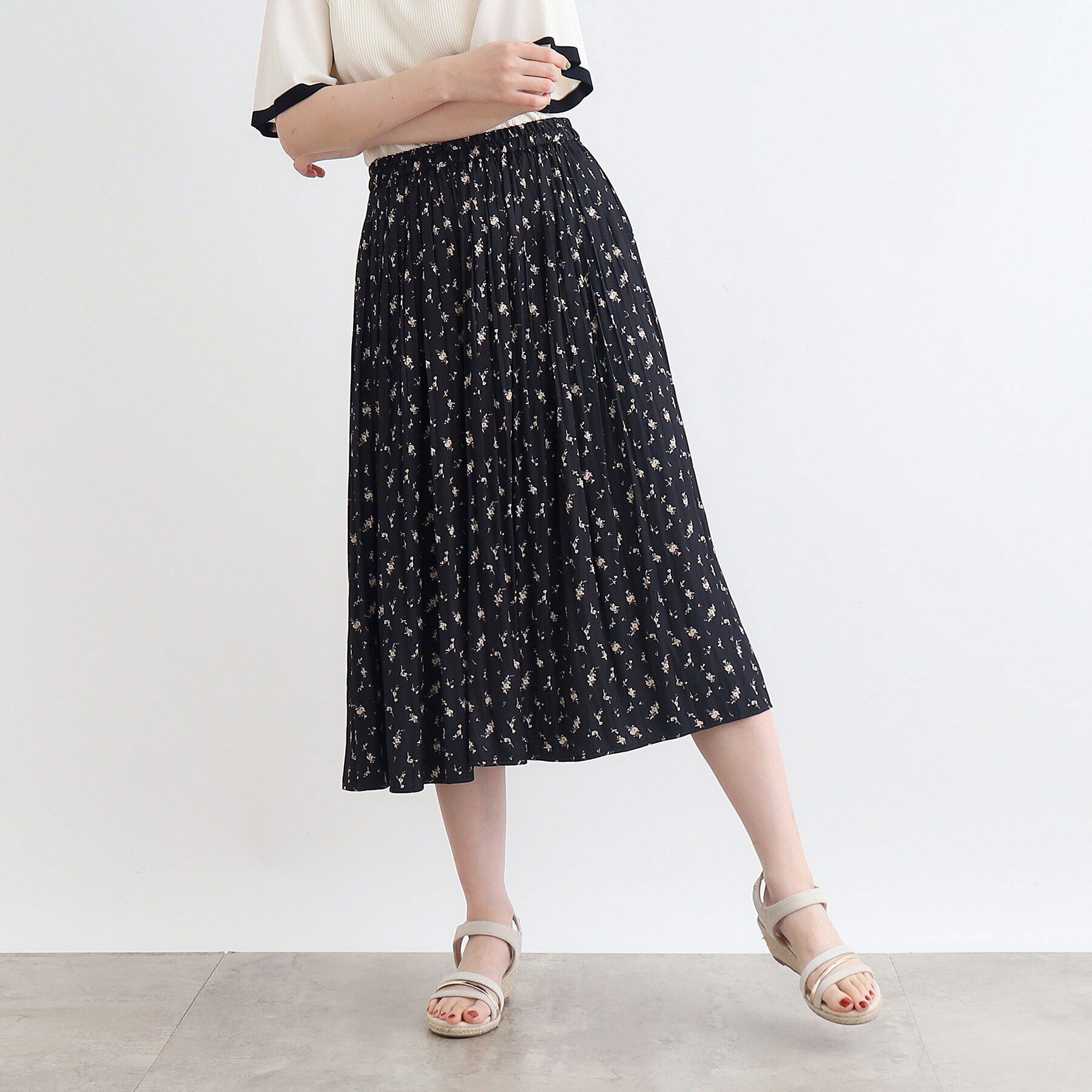 grove「＜低身さん向け－8cm丈＞割線風プリーツスカーチョ」|その他|