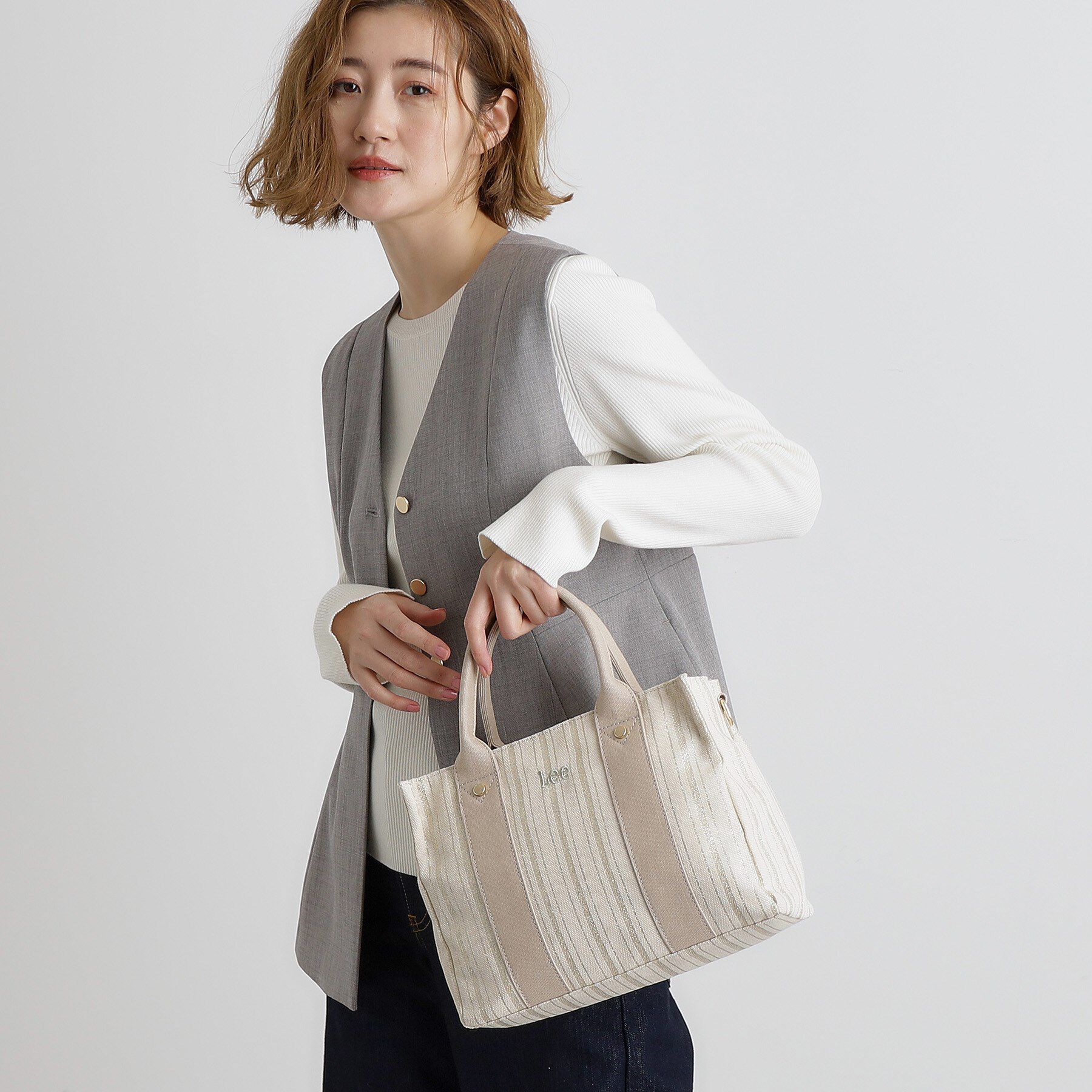 grove「【Lee別注】スクエアキャンバストート」|トートバッグ|