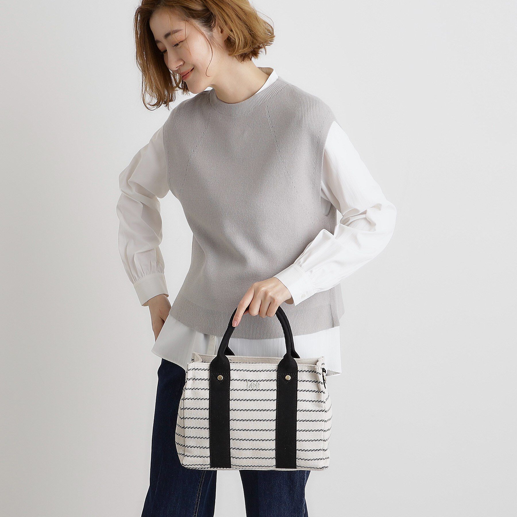 grove「【Lee別注】スクエアキャンバストート」|トートバッグ|