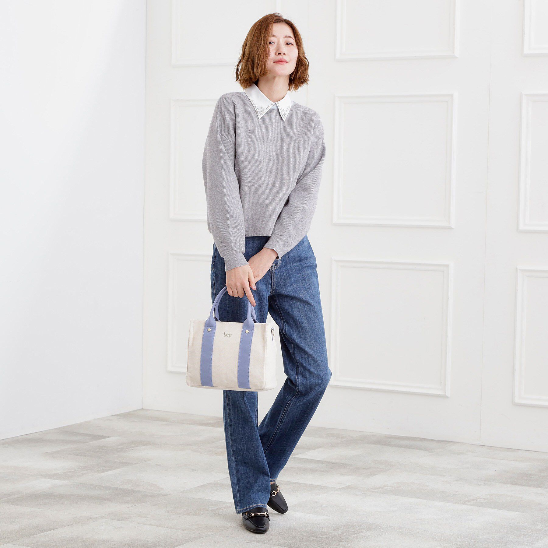 grove「【Lee別注】スクエアキャンバストート」|トートバッグ|