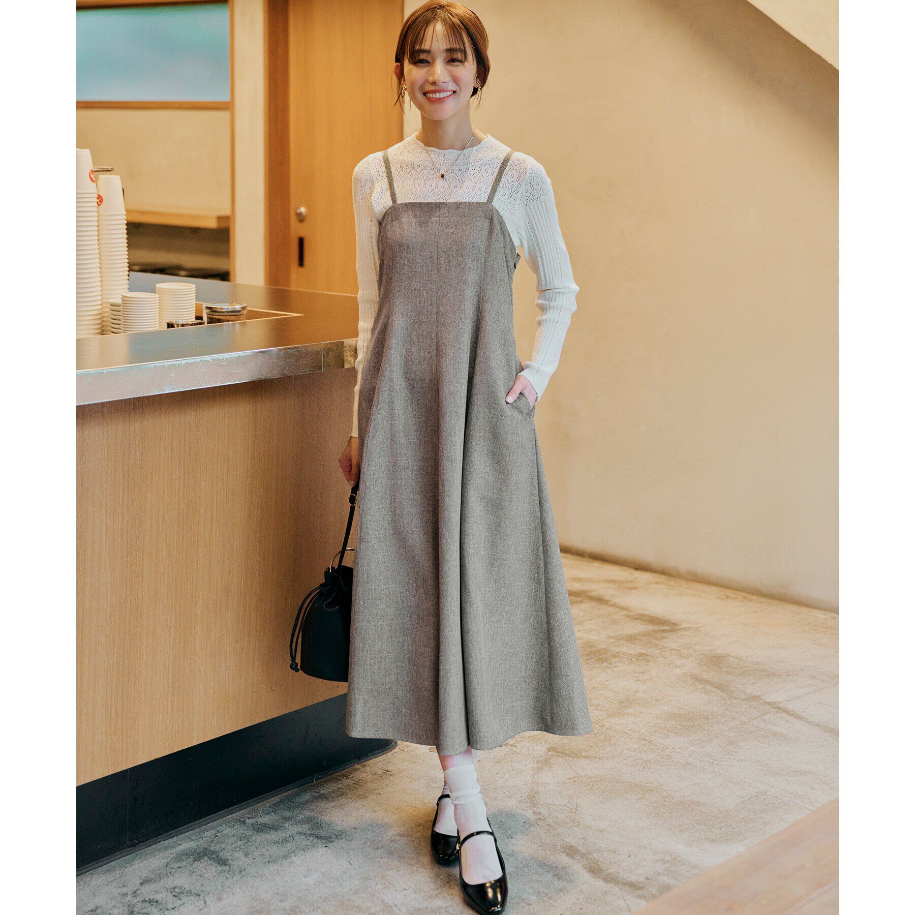 grove「レース編みリブニット」|ニット・セーター|