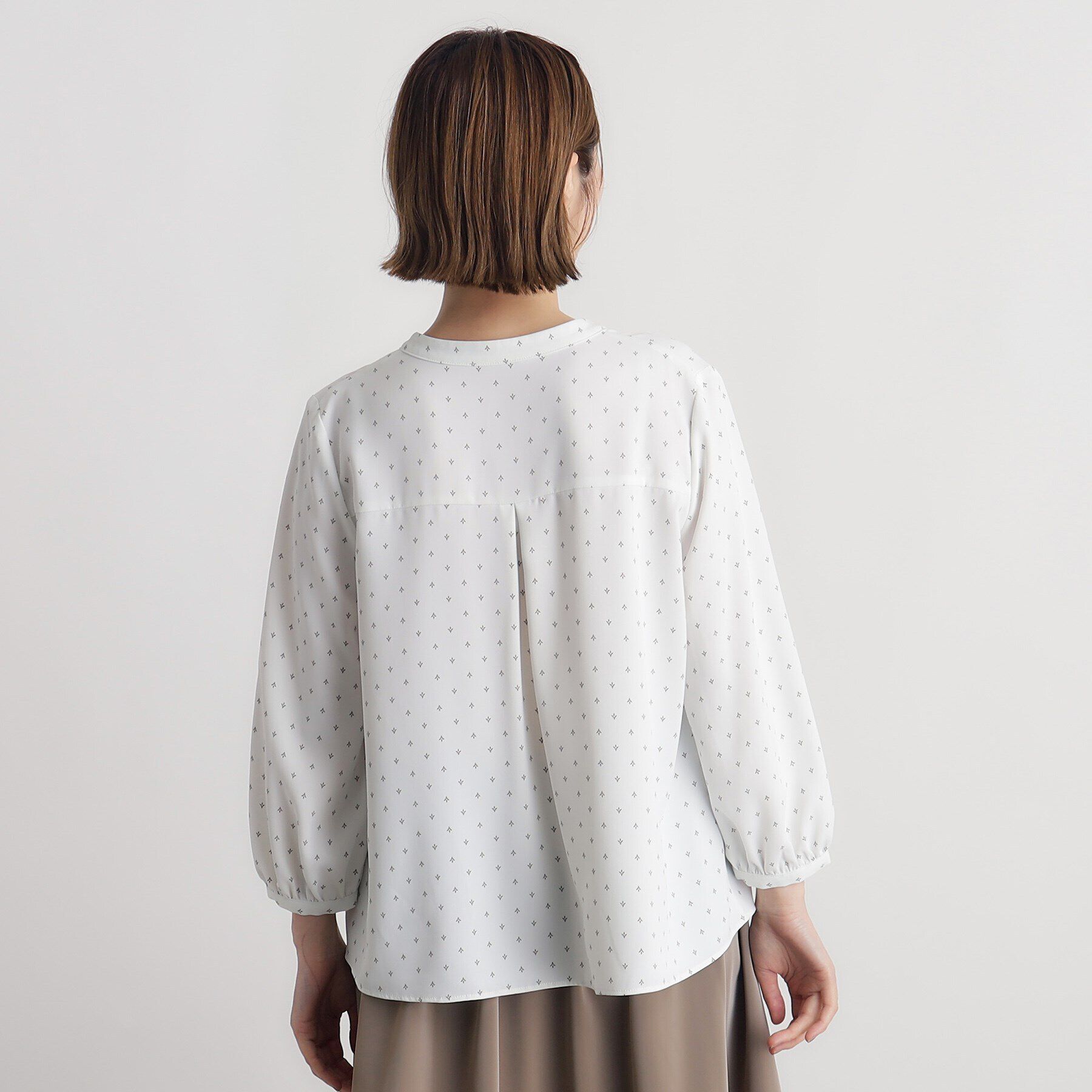 grove「プリントタックブラウス」|シャツ・ブラウス|