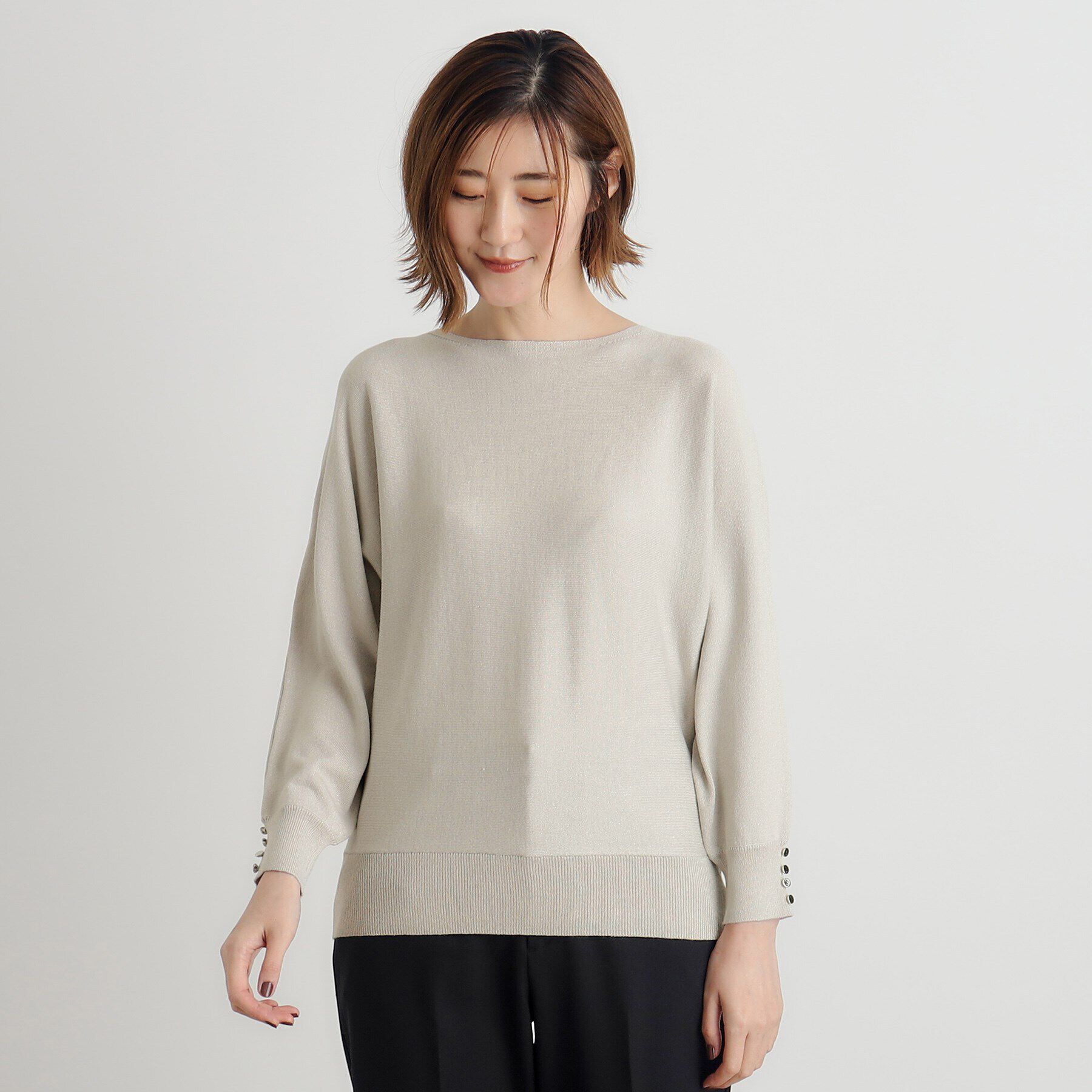 grove「ラメドルマンニットプルオーバー」|ニット・セーター|