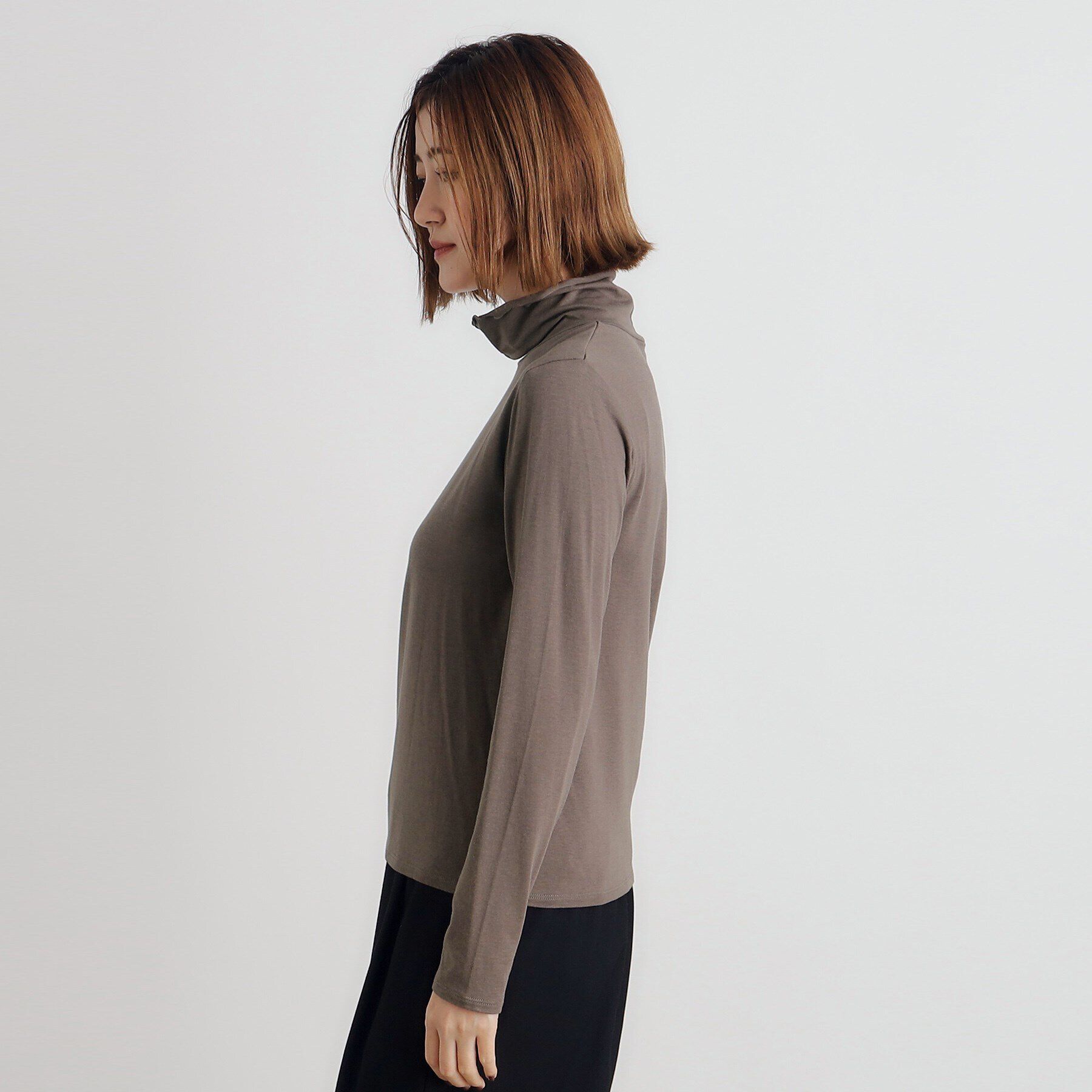 grove「【吸湿発熱MW】メロータートルネックプルオーバー」|Tシャツ・カットソー|