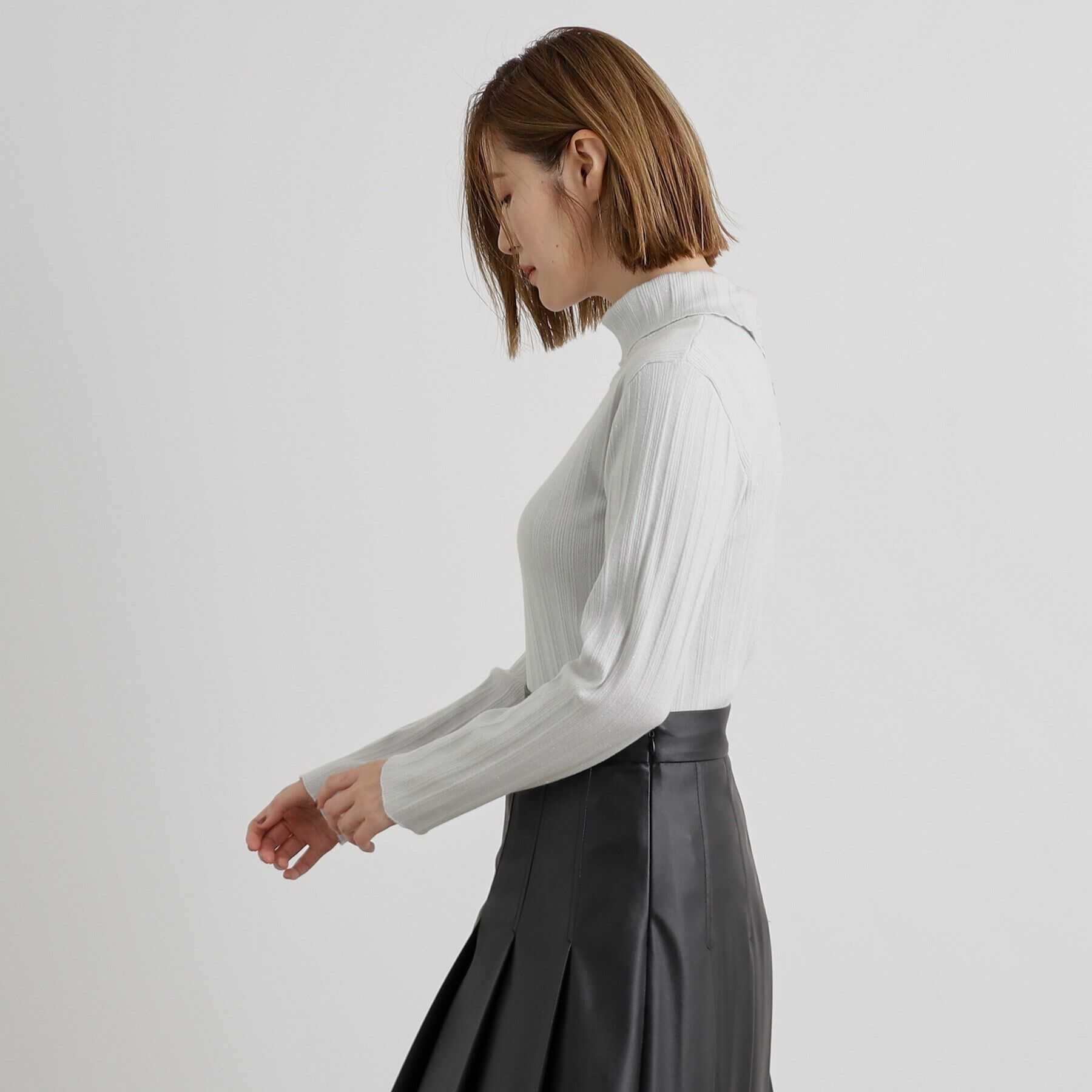 grove「【雑誌掲載】アンジェリーナランダムリブプルオーバー」|ニット・セーター|