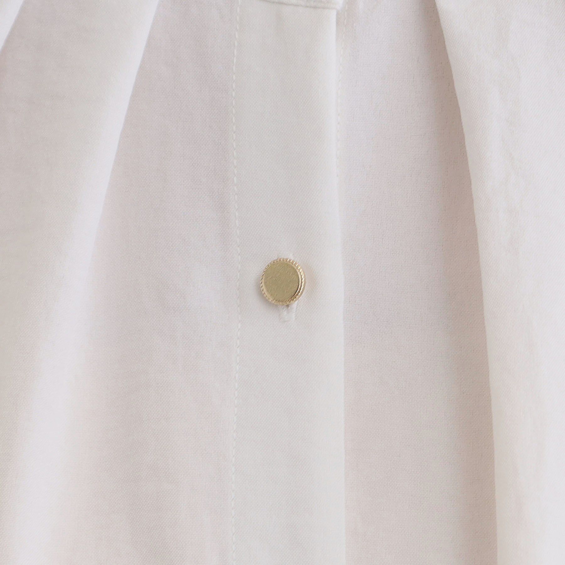 grove「【洗える・シワになりにくい】麻調スリーブドロストブラウス」|シャツ・ブラウス|