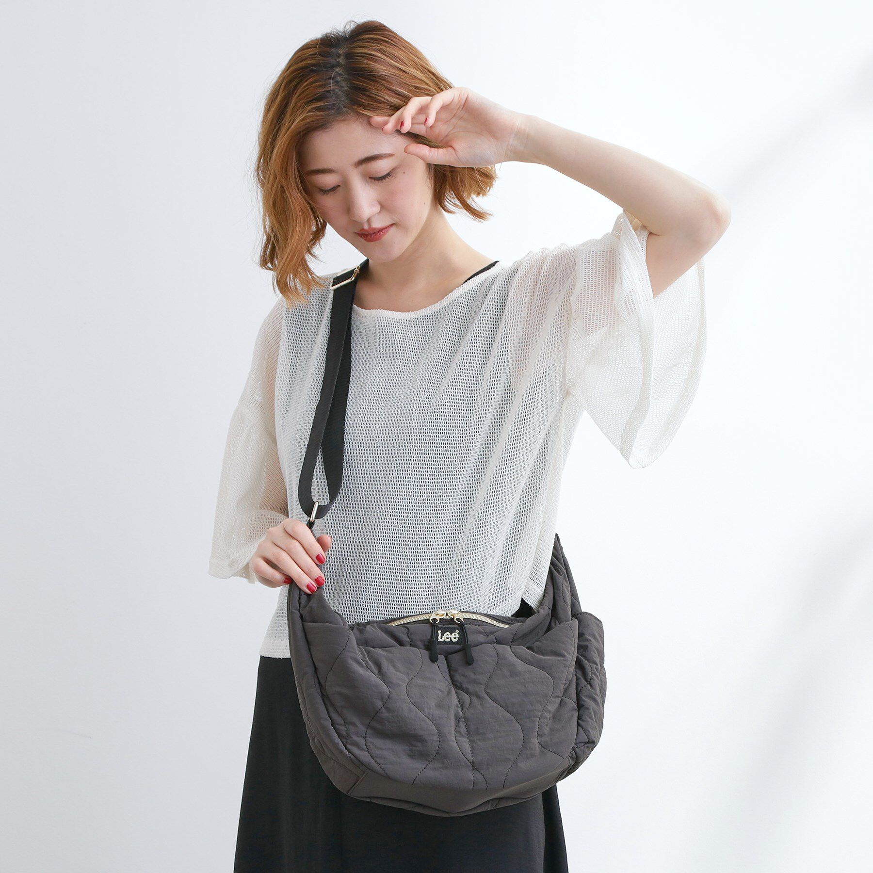 grove「【Lee別注・撥水】多ポケキルトムーンショルダー」|ショルダー・メッセンジャー|