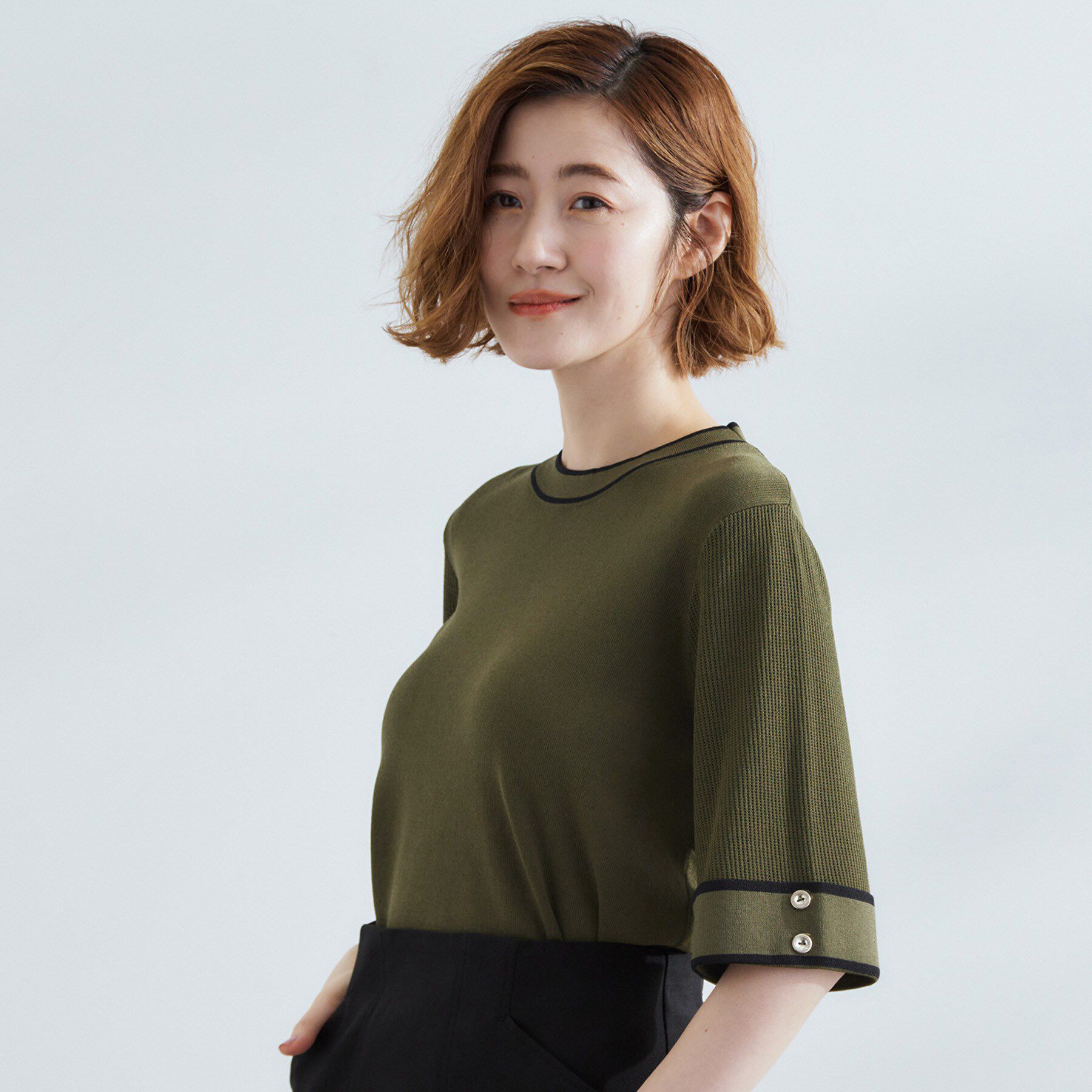 grove「【夏に嬉しい機能付き】やわらかドライタッチワイドスリーブプルオーバー」|ニット・セーター|