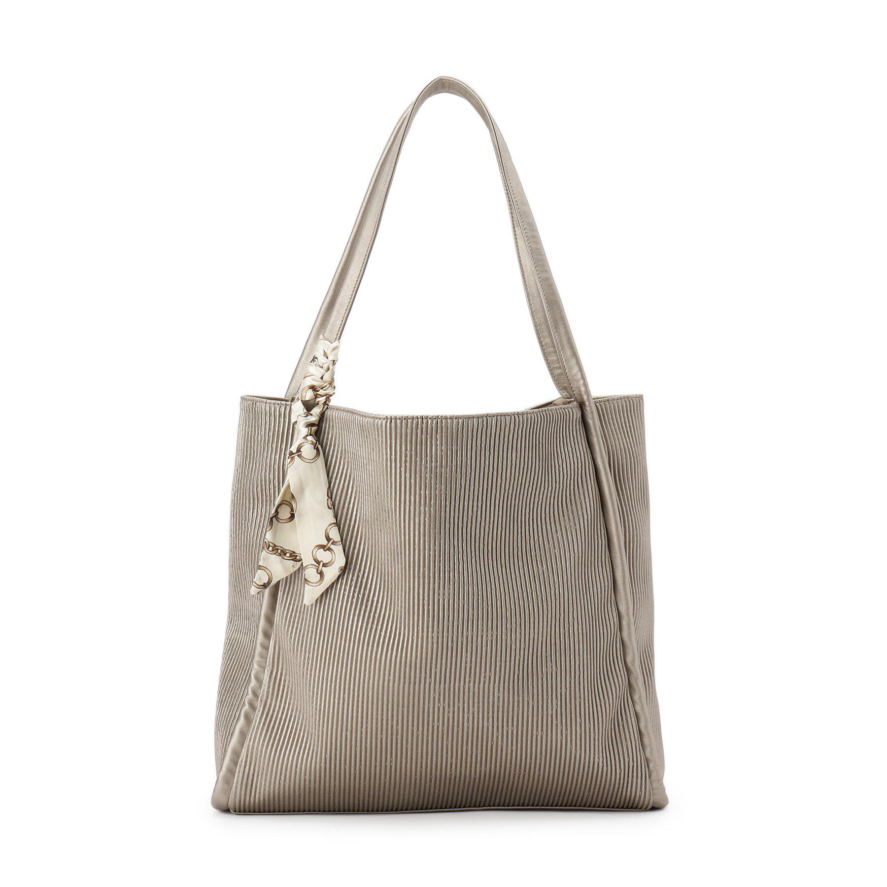 grove「【A4】プリーツスカーフ付トート」|トートバッグ|