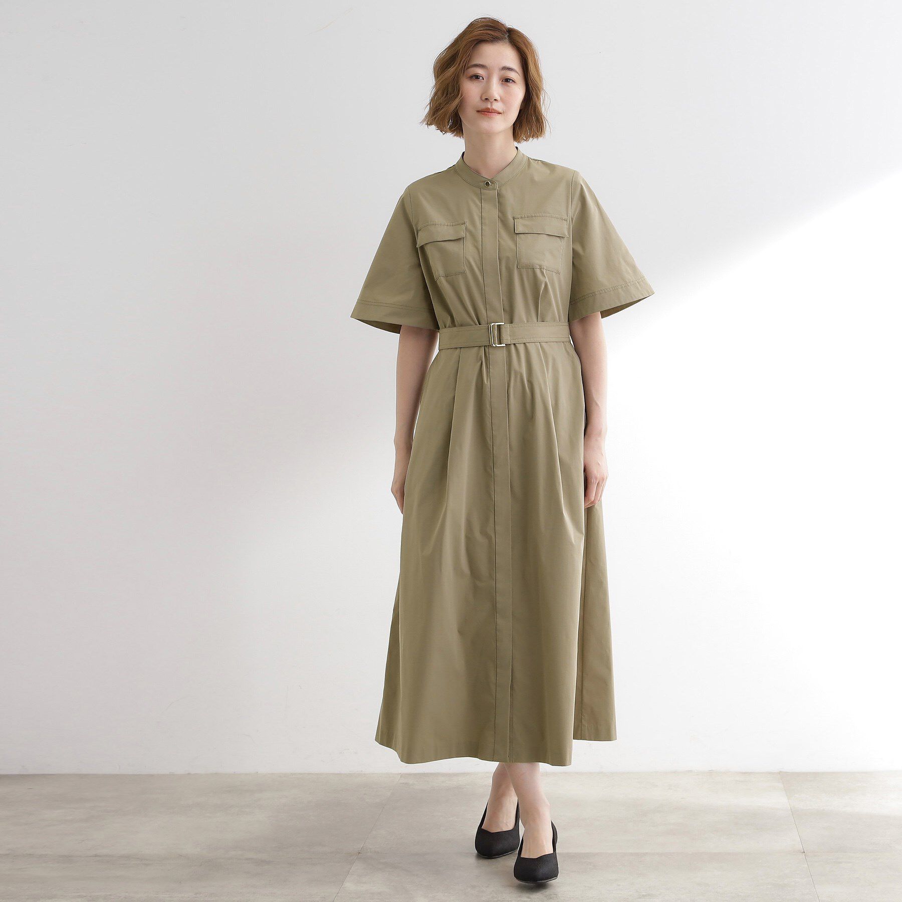 grove「軽やかに決まる　ワークシャツワンピース」|ワンピース|