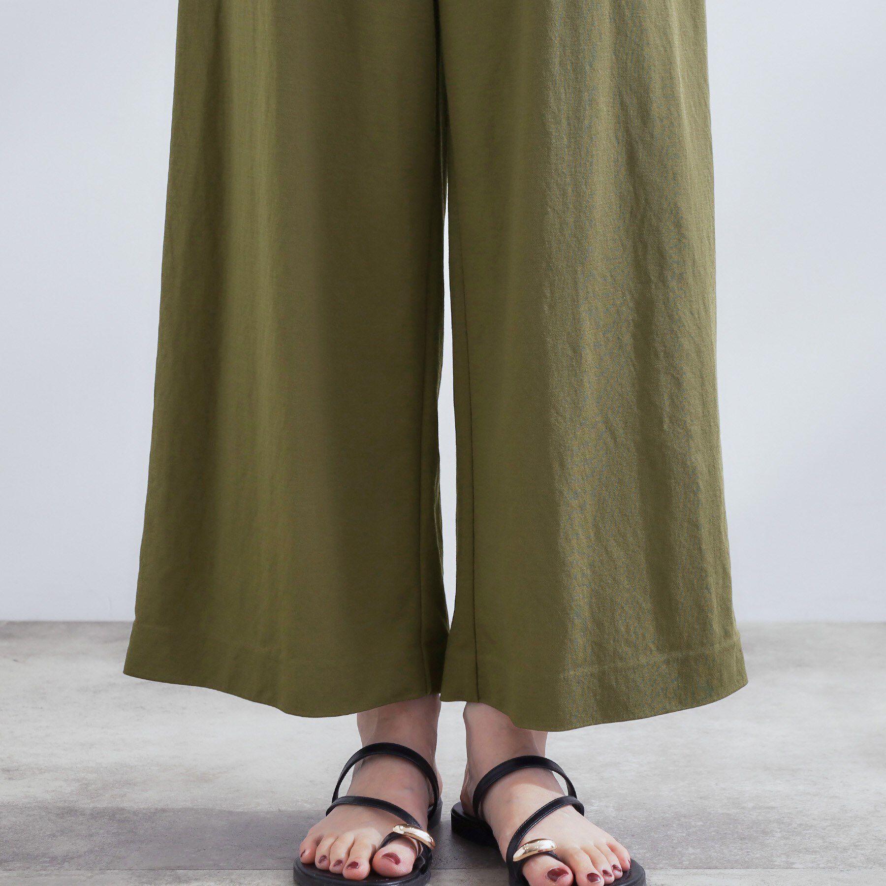 grove「【接触冷感】見た目はきちんと、着心地はらくちん クロップドベイカーパンツ」|その他|