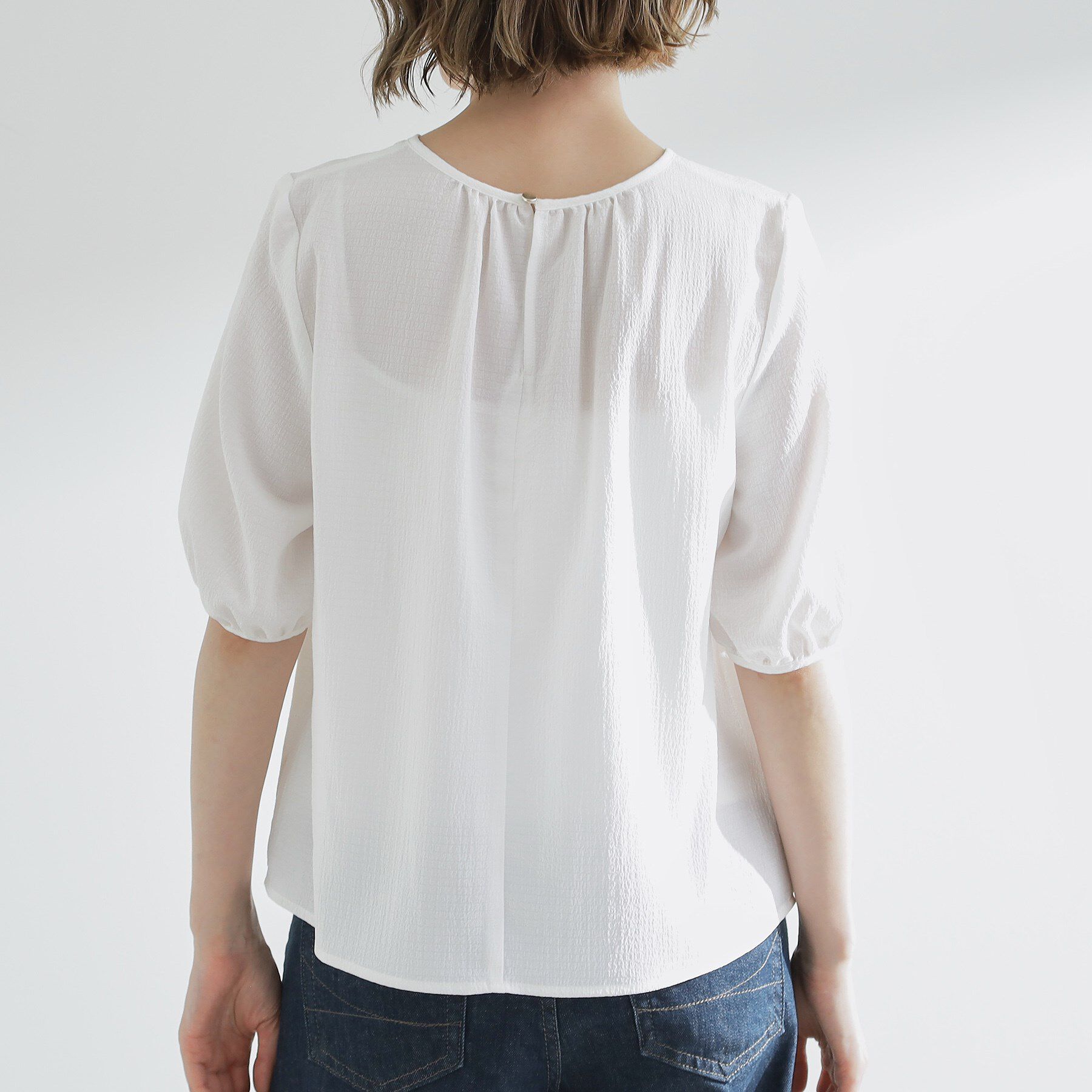 grove「【2点SET/お洒落見え/体型カバー】ツイード調キャミ&times;ブラウスセット」|シャツ・ブラウス|