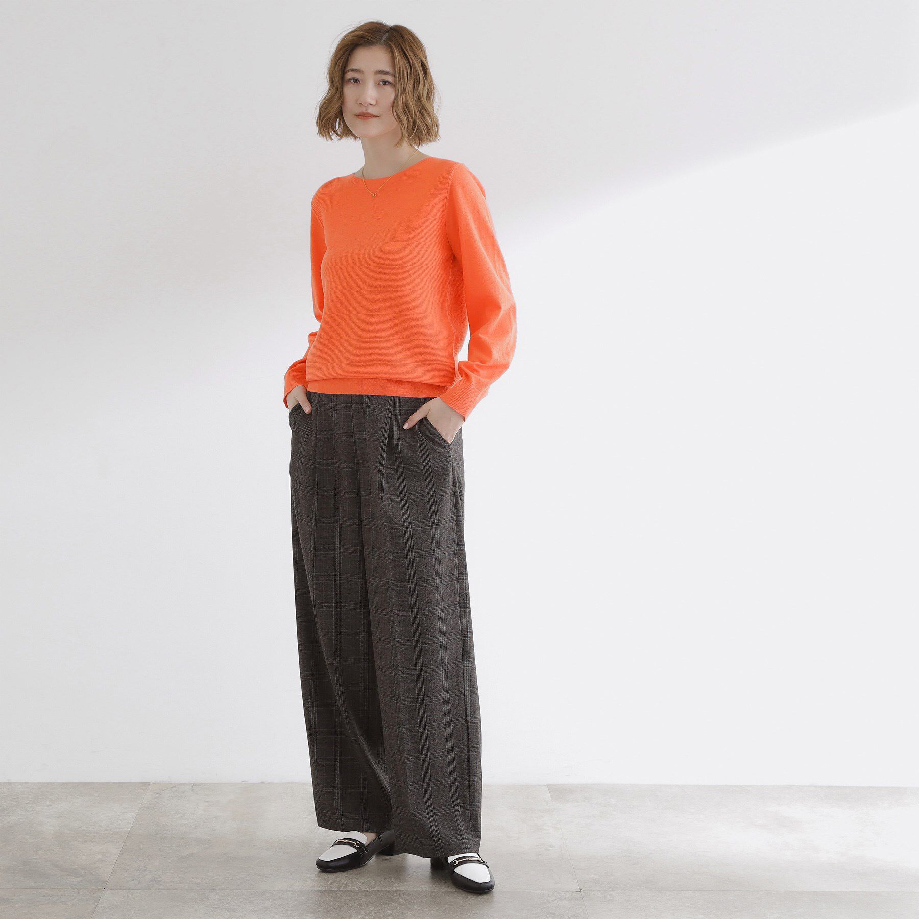 grove「【最終お値下げ！】ガーターボートネックプルオーバー【洗える/毛玉軽減】」|ニット・セーター|