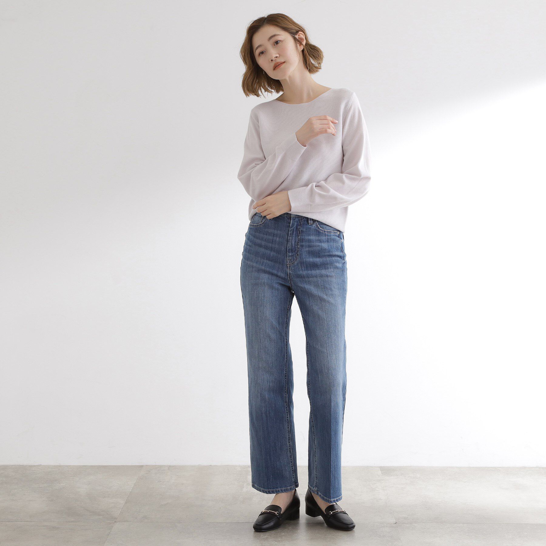 grove「【最終お値下げ！】ガーターボートネックプルオーバー【洗える/毛玉軽減】」|ニット・セーター|