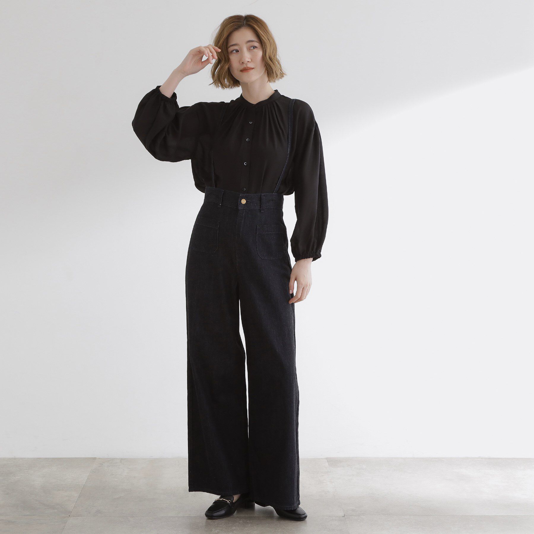 grove「【ひんやり/洗える】シアースタンドネックシャツブルゾン」|シャツ・ブラウス|