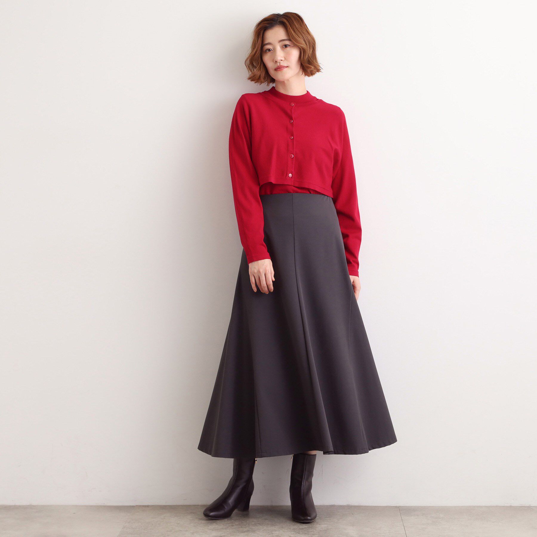 grove「【2WAY】ニット＆クロップドカーディガン」|その他|