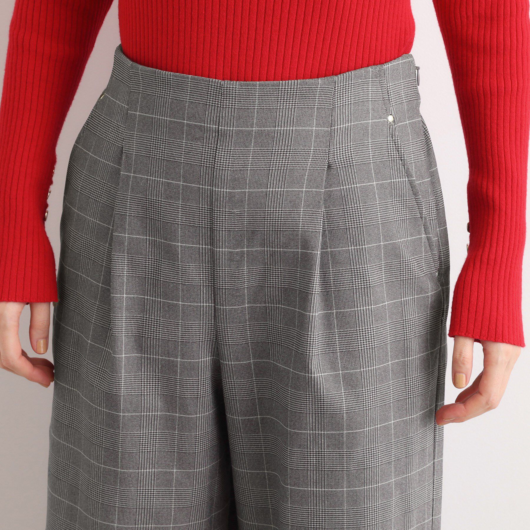 grove「【選べる着丈/多機能】裏起毛ハイパーストレッチワイドパンツ」|その他|