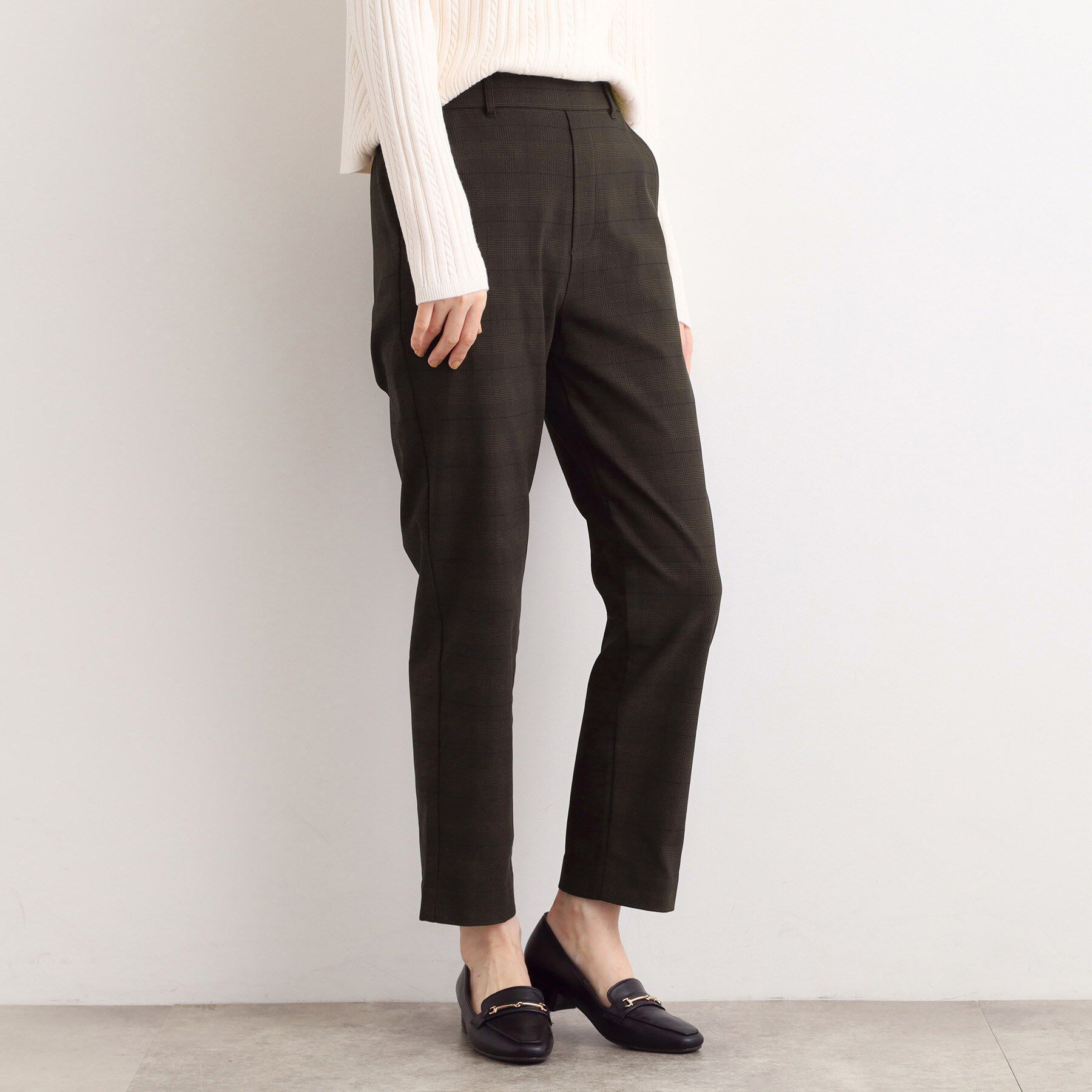 grove「【選べる着丈/多機能】裏起毛ハイパーストレッチテーパードパンツ」|その他|