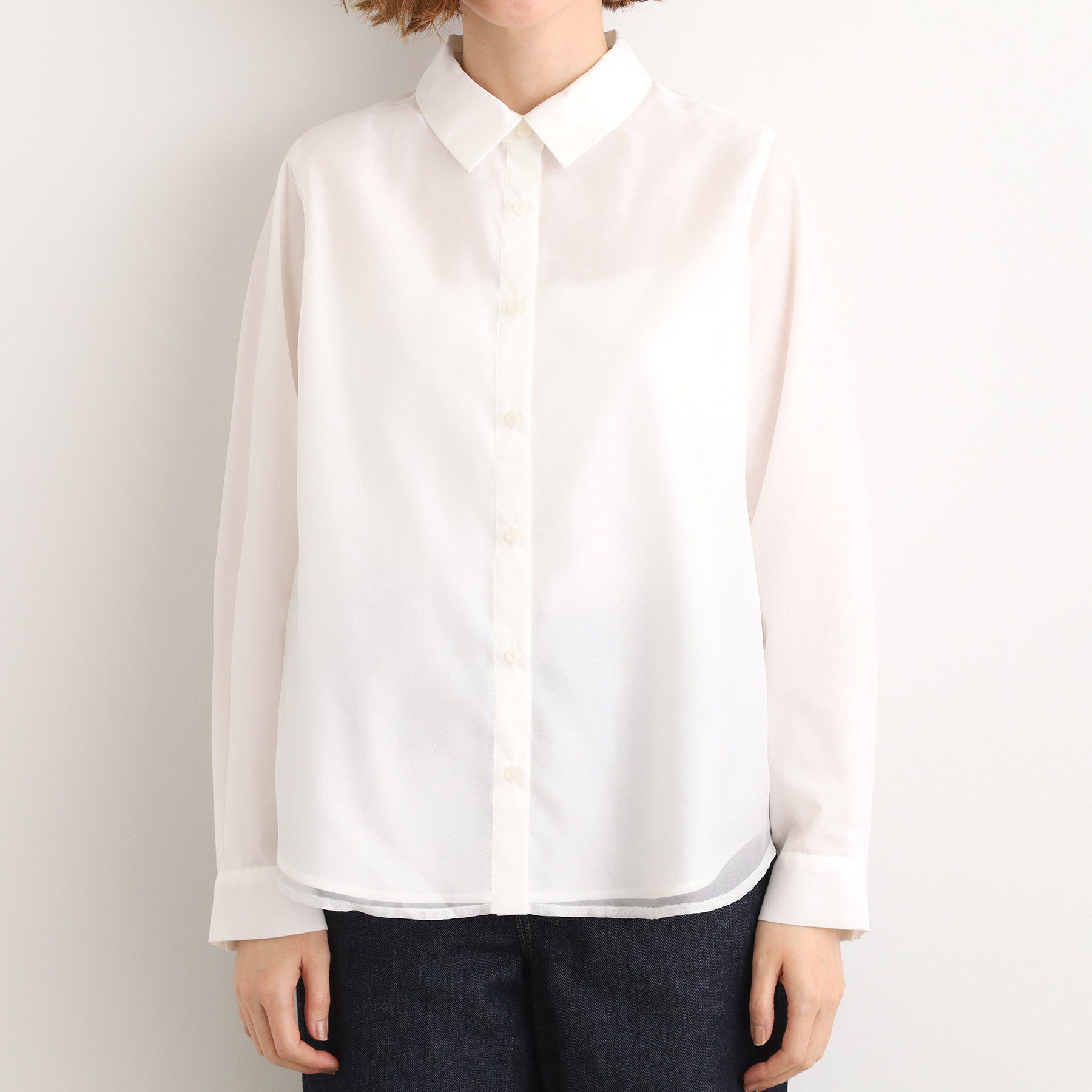 grove「オーガンジーレイヤードシャツ」|シャツ・ブラウス|