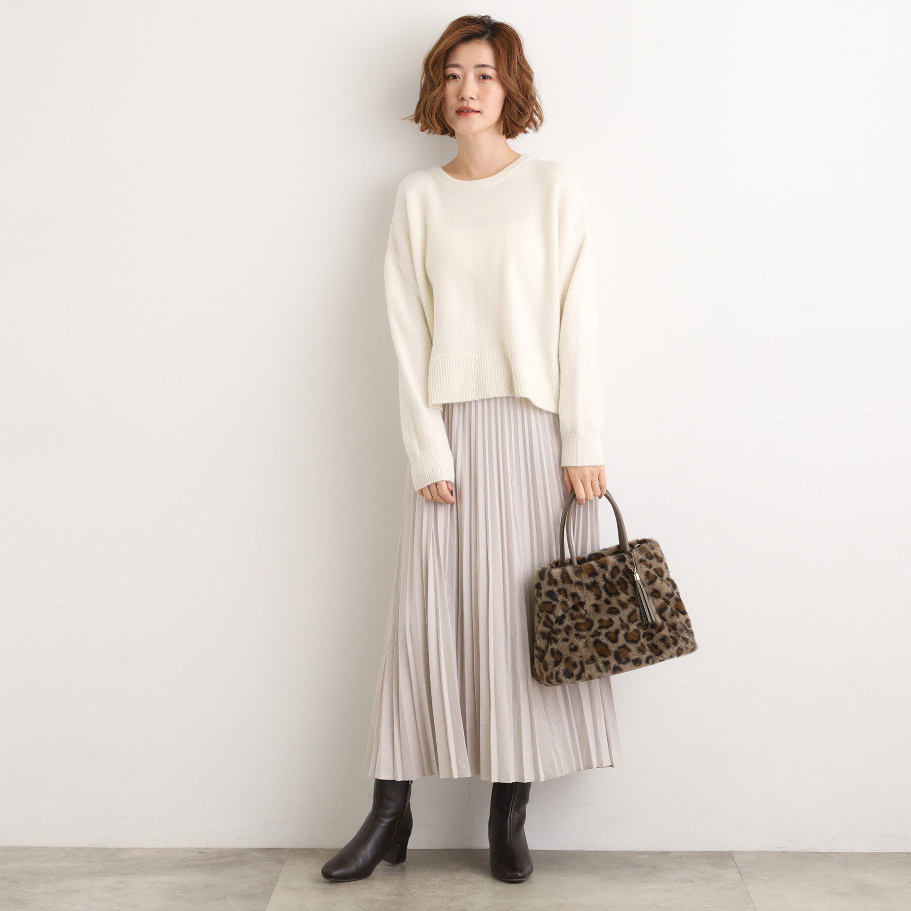 grove「タックタッセルエコファー2WAYトート」|トートバッグ|