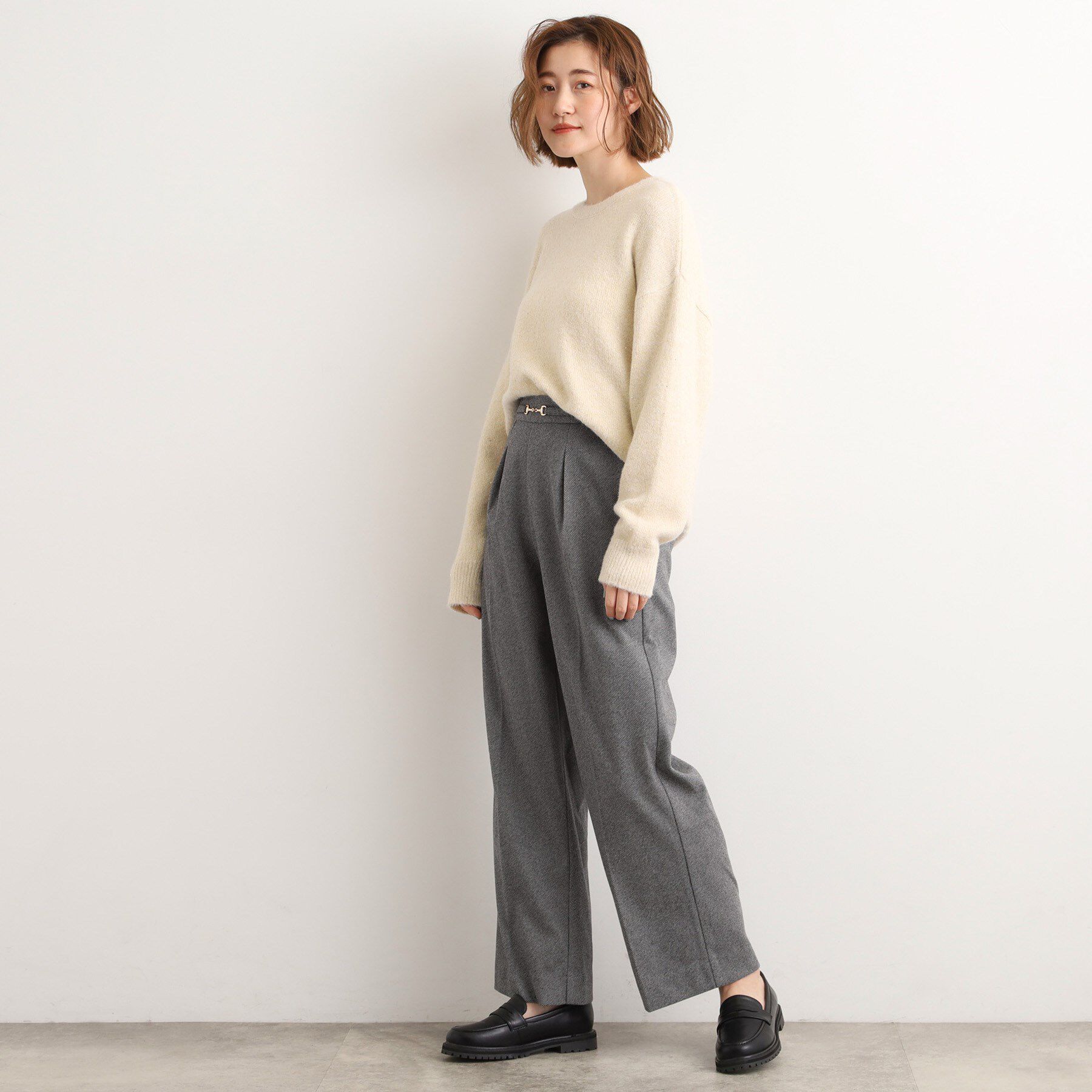 grove「フロントビットカルゼワイドパンツ」|その他|