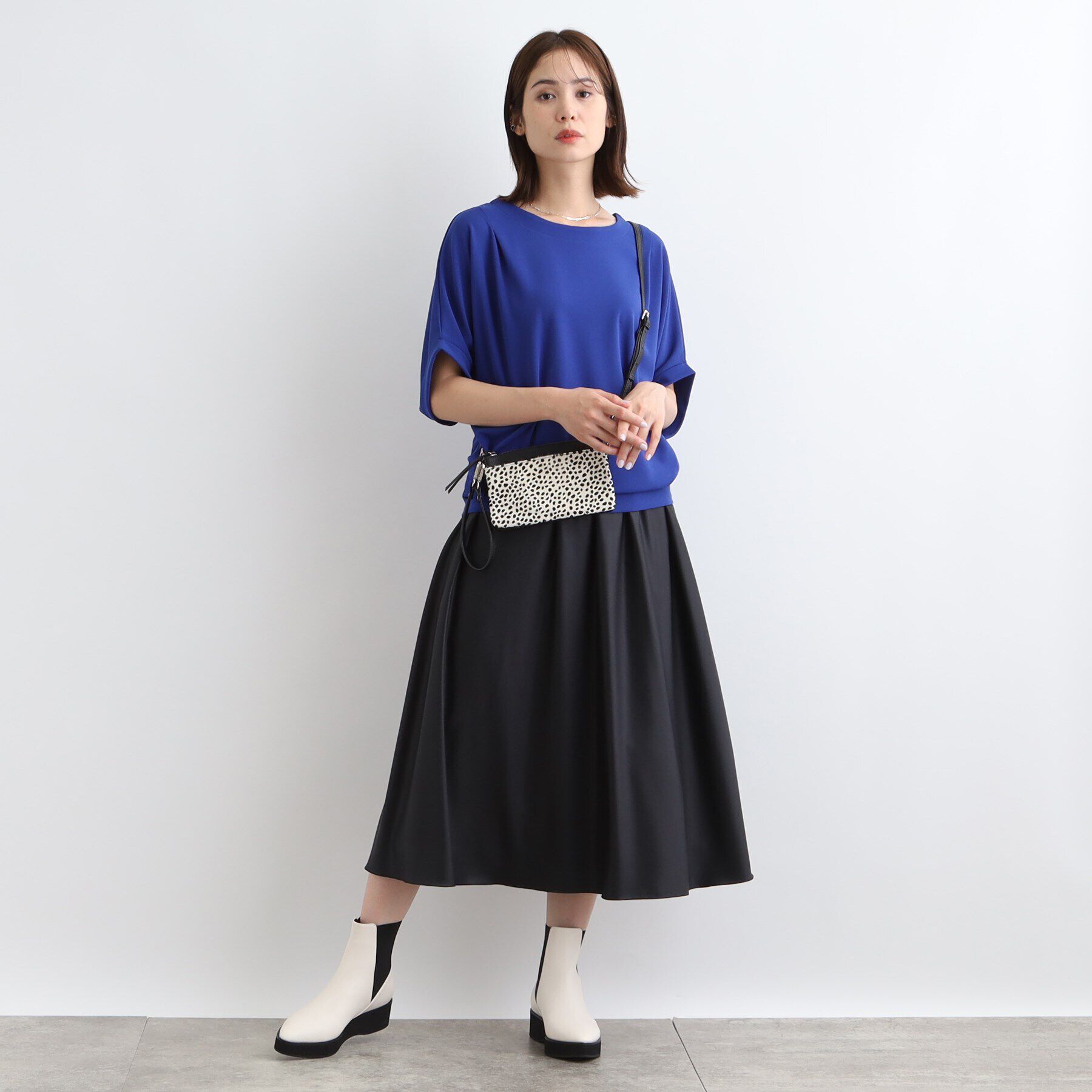 INDIVI「【洗える／UVケア】ドルマンスリーブフォルムトップス」|Tシャツ・カットソー|