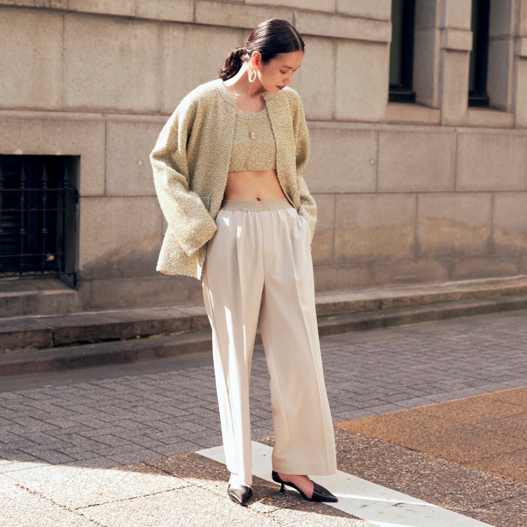 GALLEST「イージーストレートワイドパンツ」|その他|