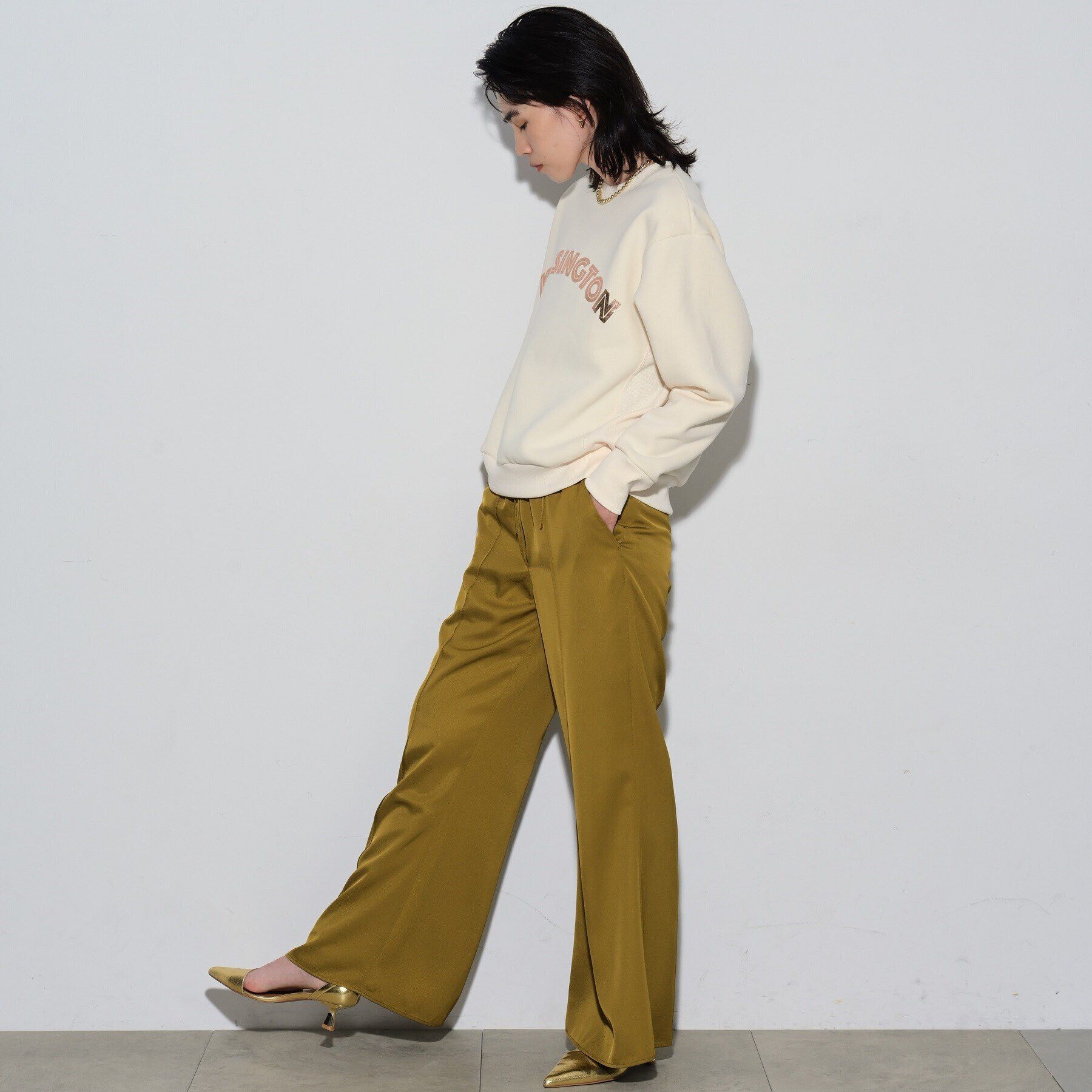 GALLEST「ロゴ裏毛トップス」|パーカー|