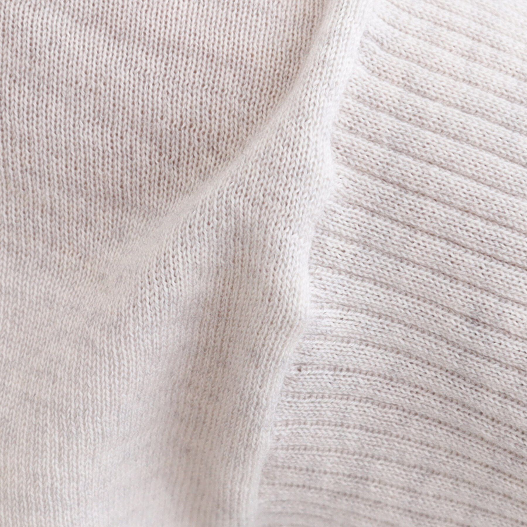 INDIVI「【ウール混】リブスリーブコンパクトニット」|ニット・セーター|