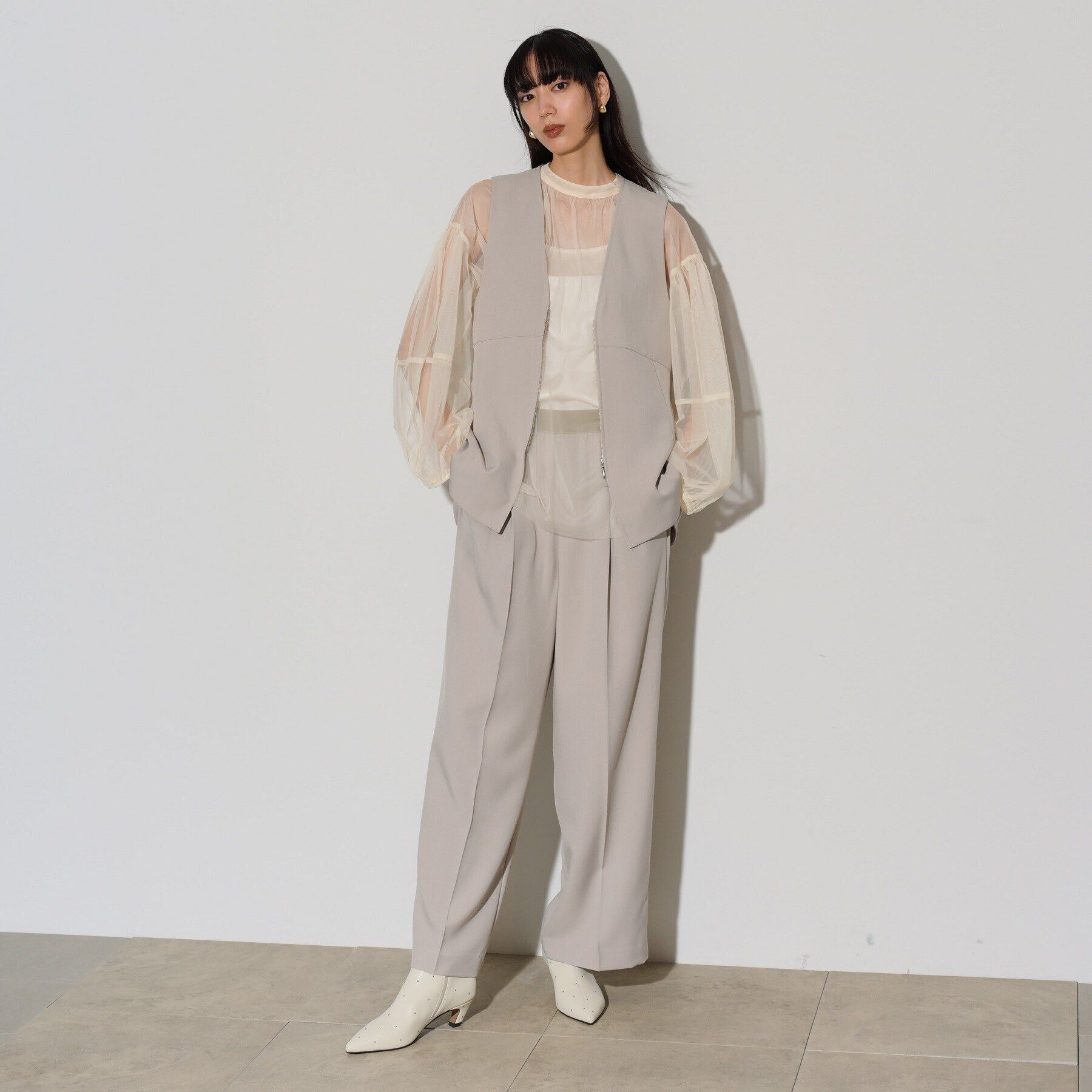 GALLEST「ぺプラムジレ」|ベスト・ジレ|