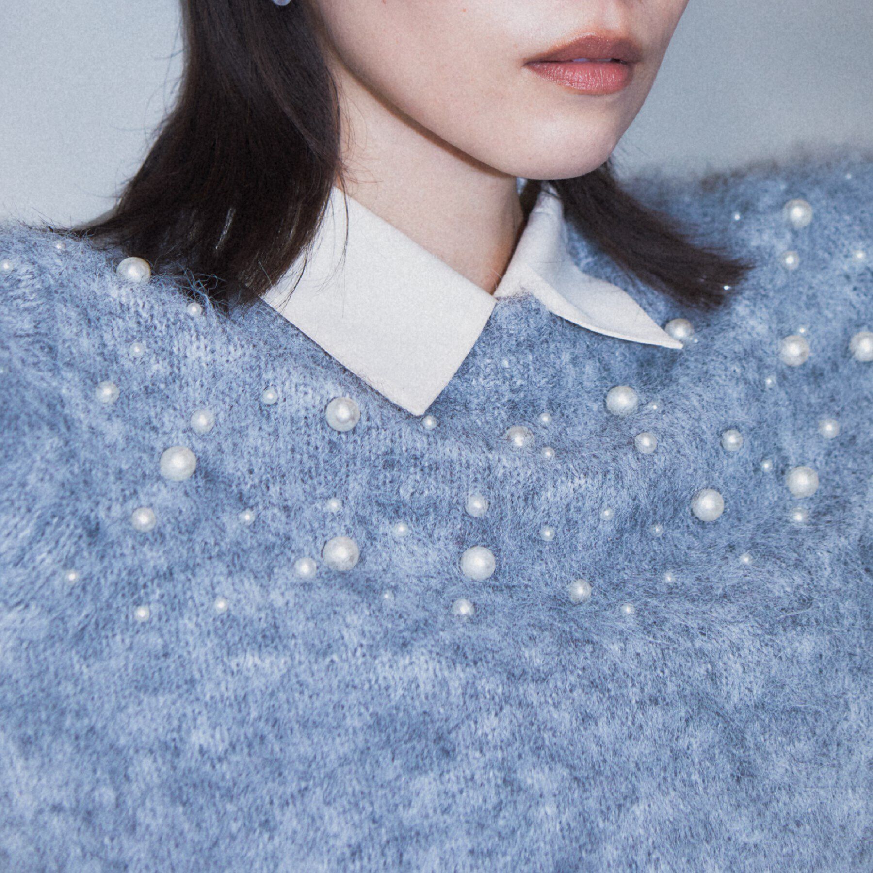 GALLEST「クルーネックパール調ニット」|ニット・セーター|