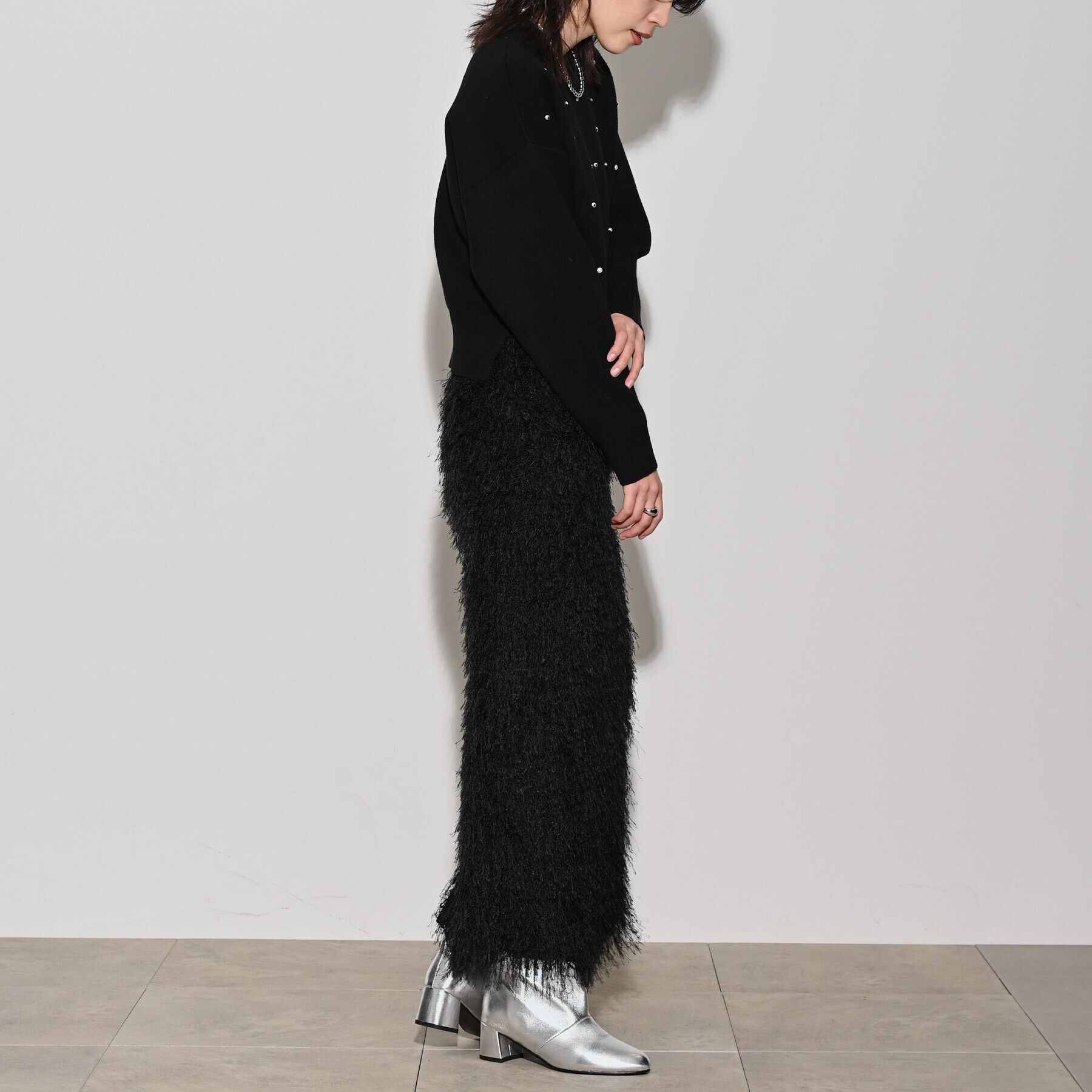 GALLEST「MIXビジューニット」|ニット・セーター|