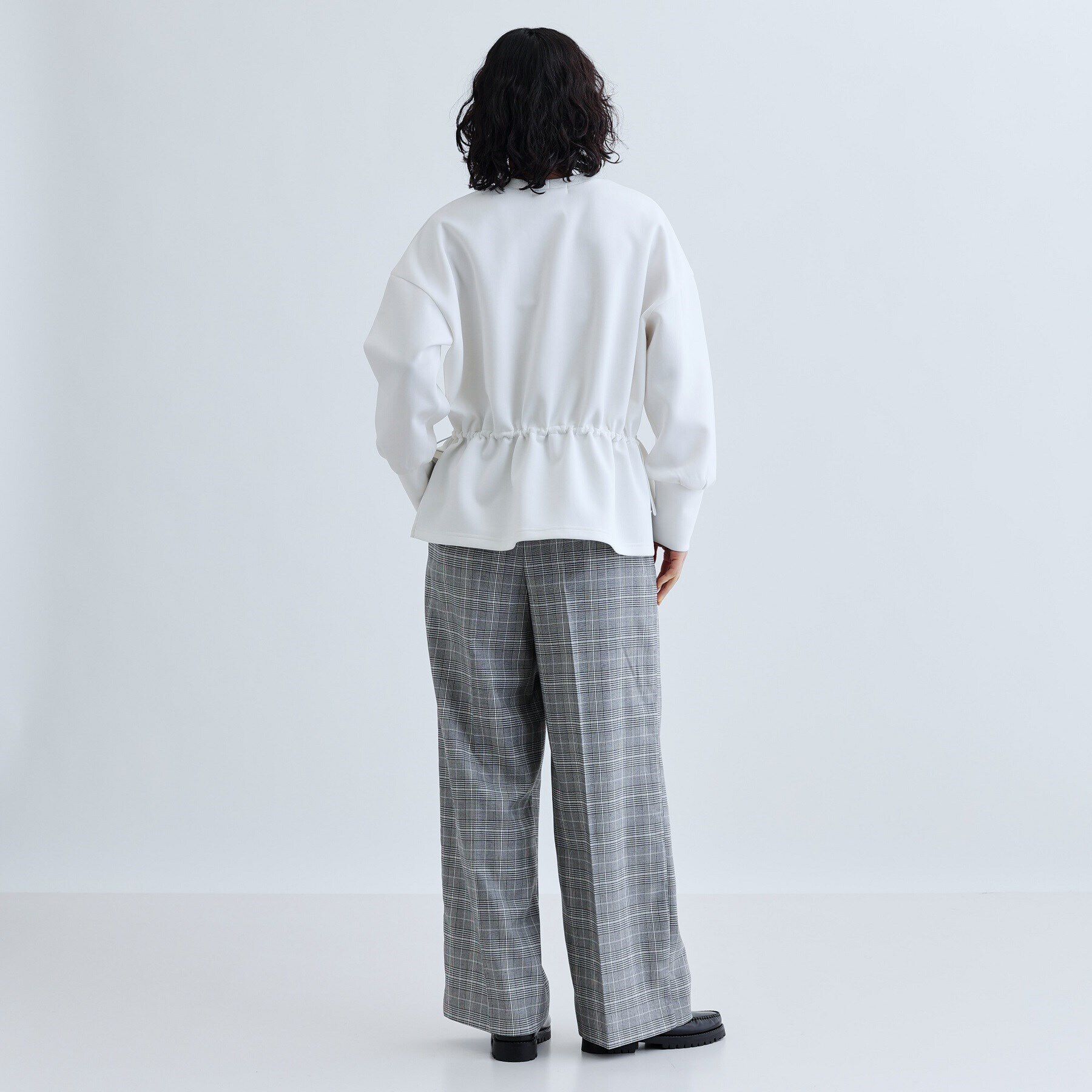 GALLEST「イージーストレートワイドパンツ【裏地付き/チェック柄】」|その他|