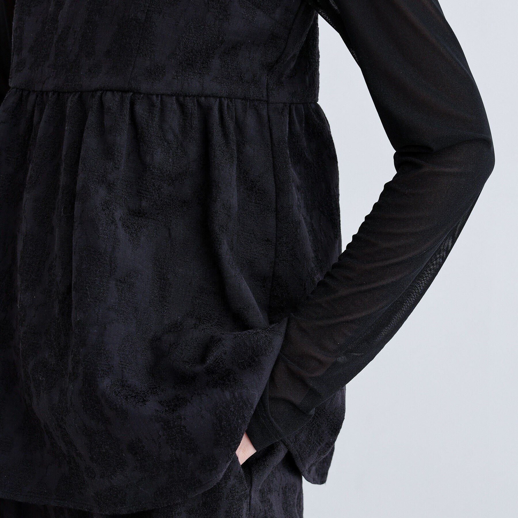 GALLEST「【セレモニー/セットアップ可能】フローラルジャカードトップス」|シャツ・ブラウス|