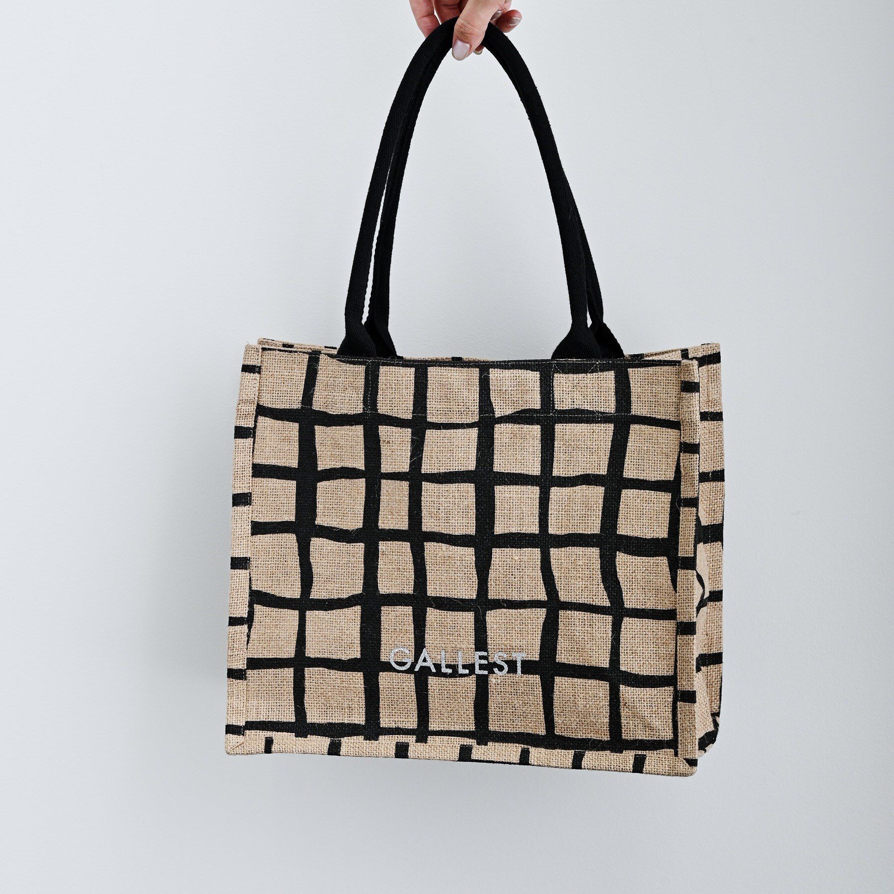 GALLEST「【A4サイズ収納・マチたっぷり】ジュートトートバッグ/エコバッグ」|トートバッグ|ベージュ(252)